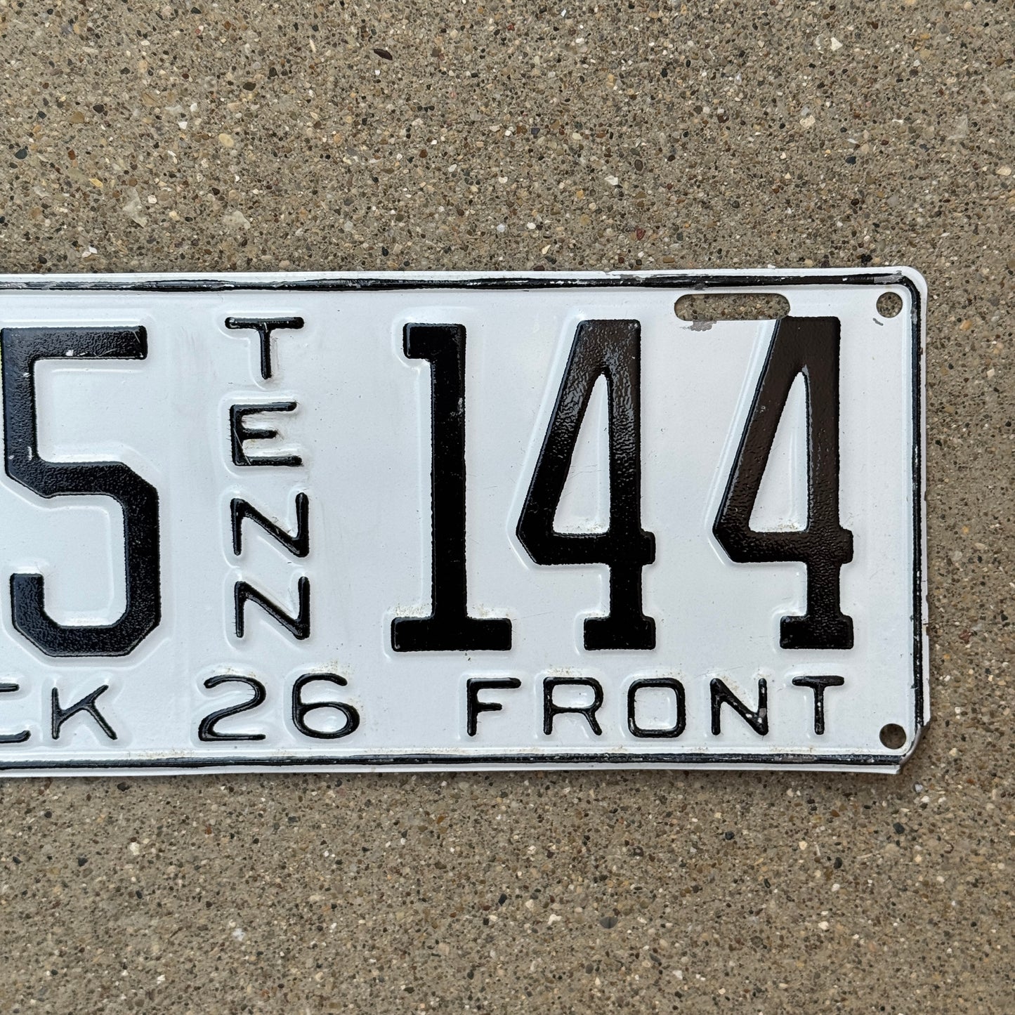 1926 Tennessee Truck License Plate Pair Auto Tag 25144