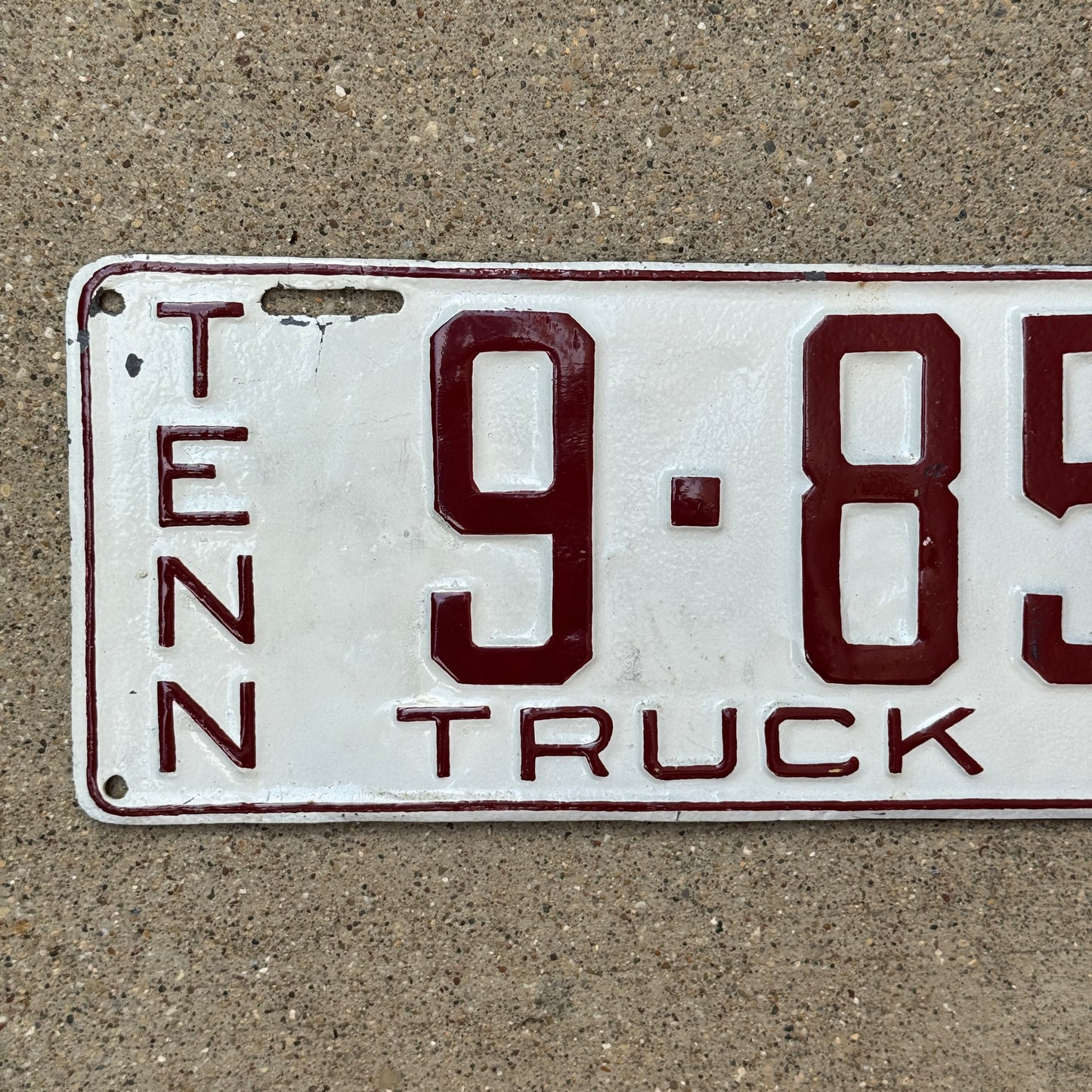 1925 Tennessee Truck License Plate Auto Tag 9 854