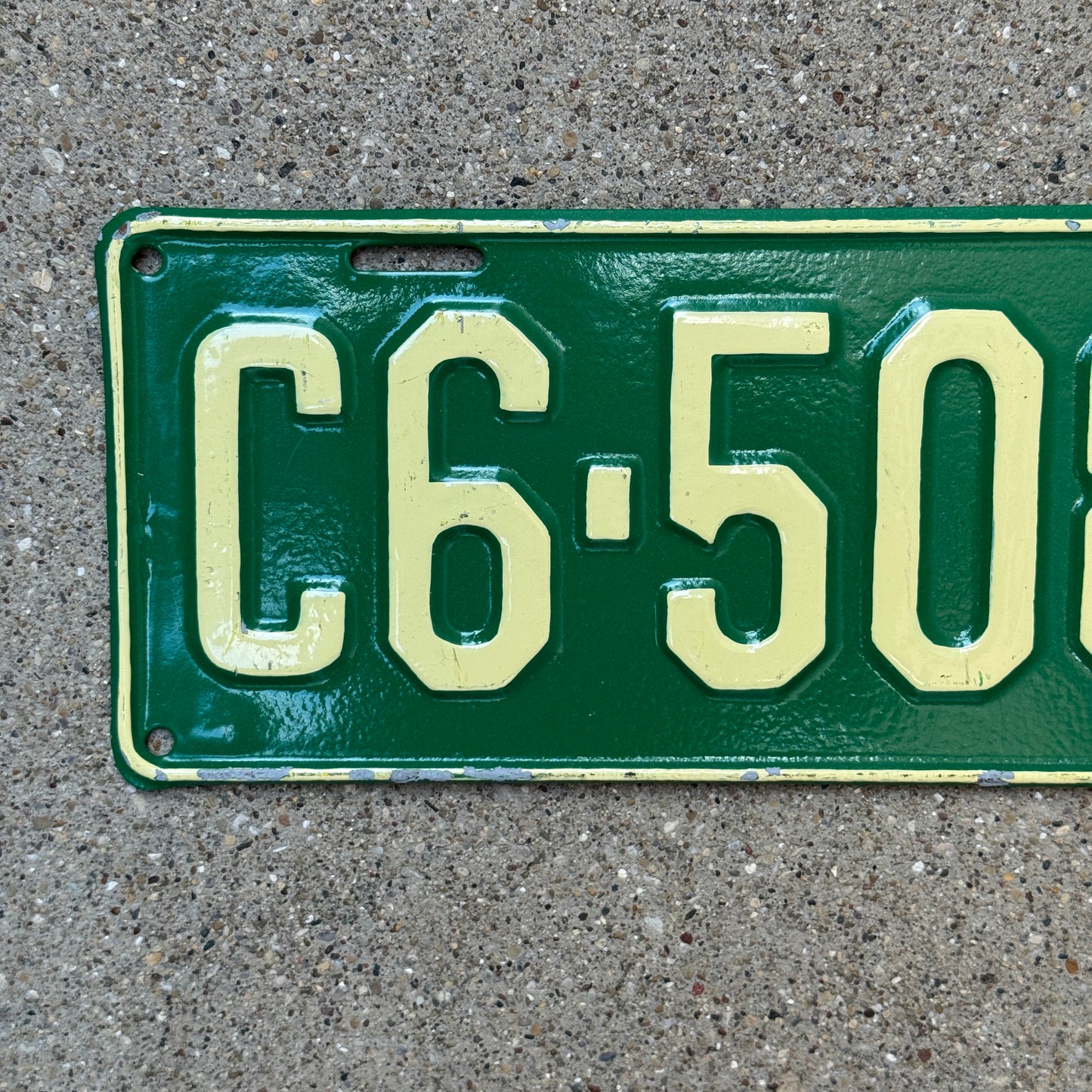 1932 Tennessee Truck License Plate Auto Tag C 6 508