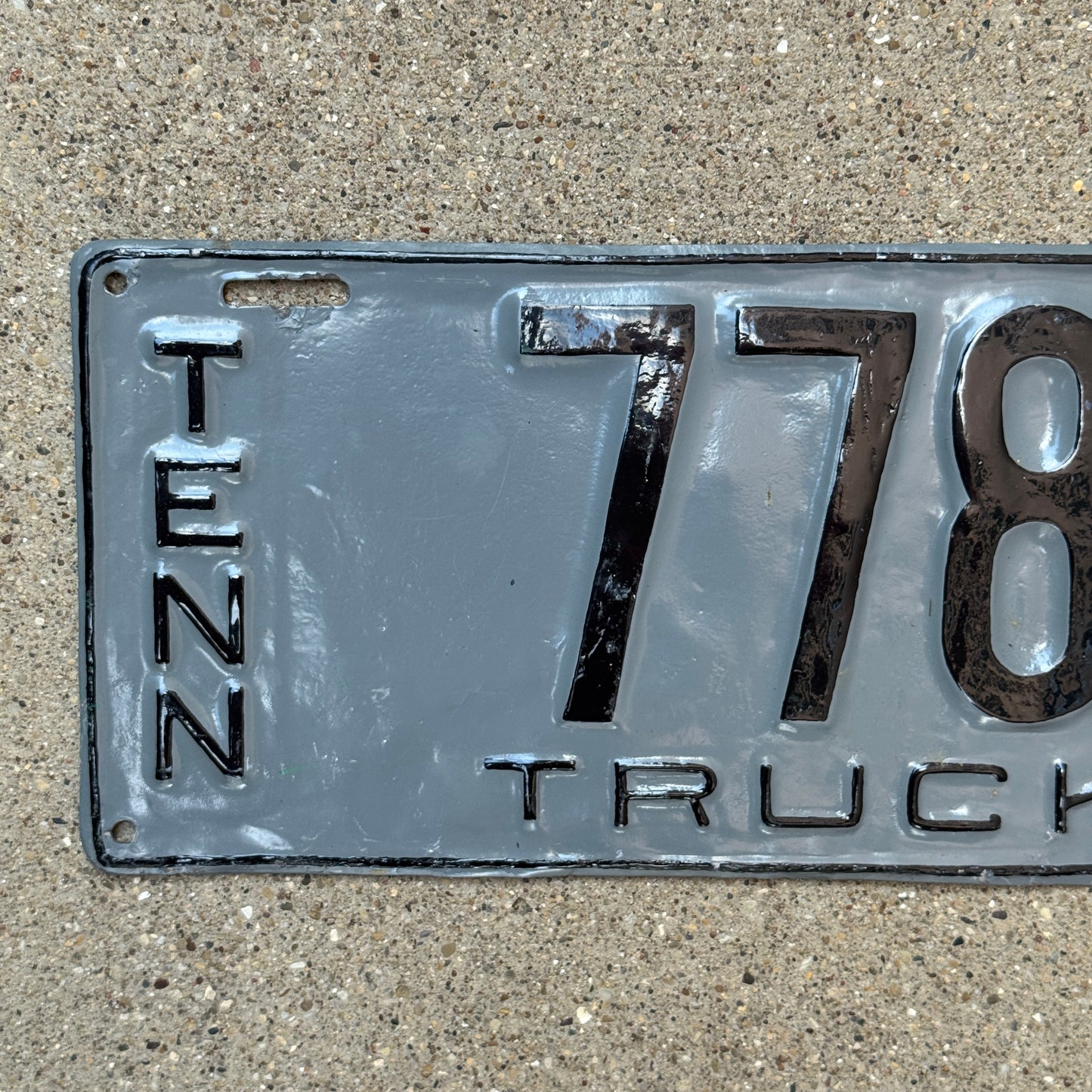 1920 Tennessee Truck License Plate Auto Tag Low Number Four Digit 7780