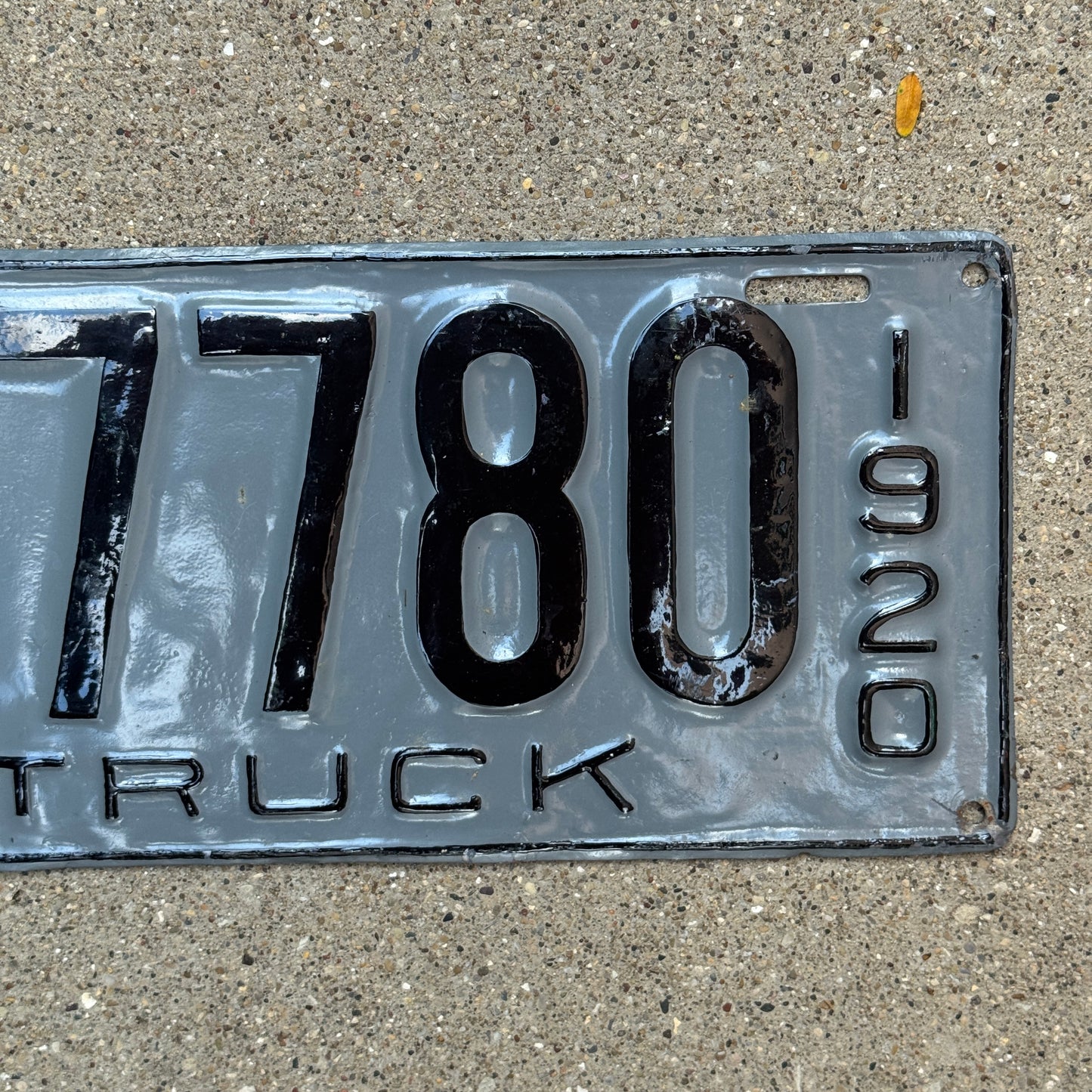 1920 Tennessee Truck License Plate Auto Tag Low Number Four Digit 7780