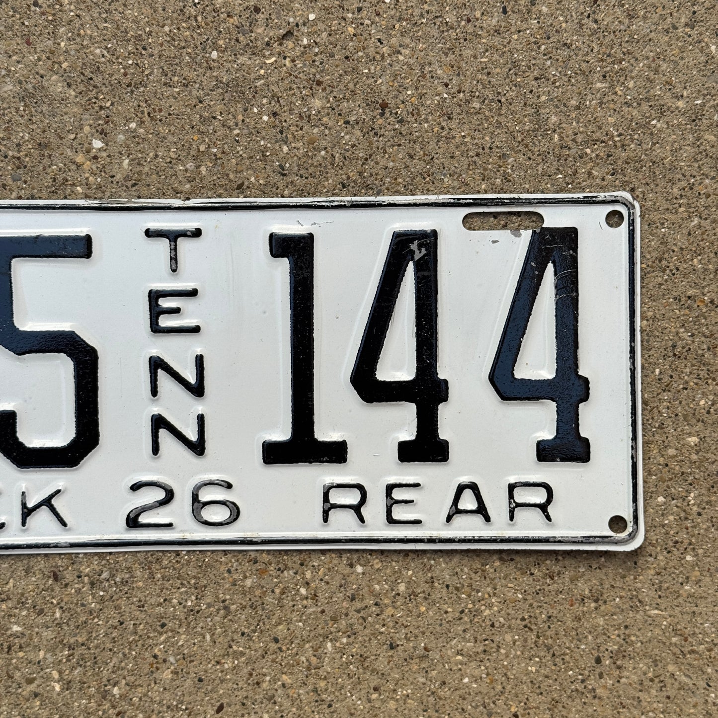 1926 Tennessee Truck License Plate Pair Auto Tag 25144