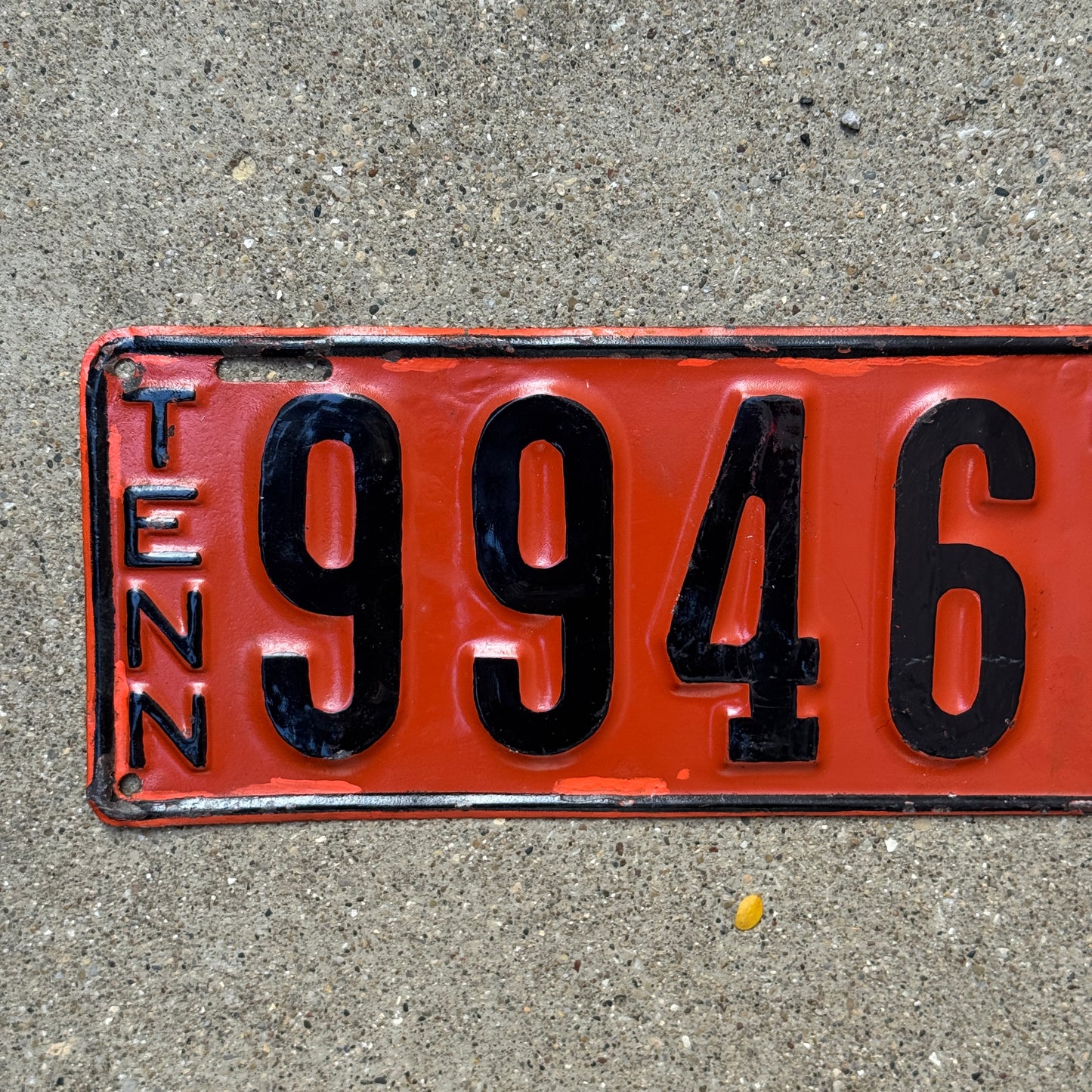 1921 Tennessee License Plate Auto Tag 99467