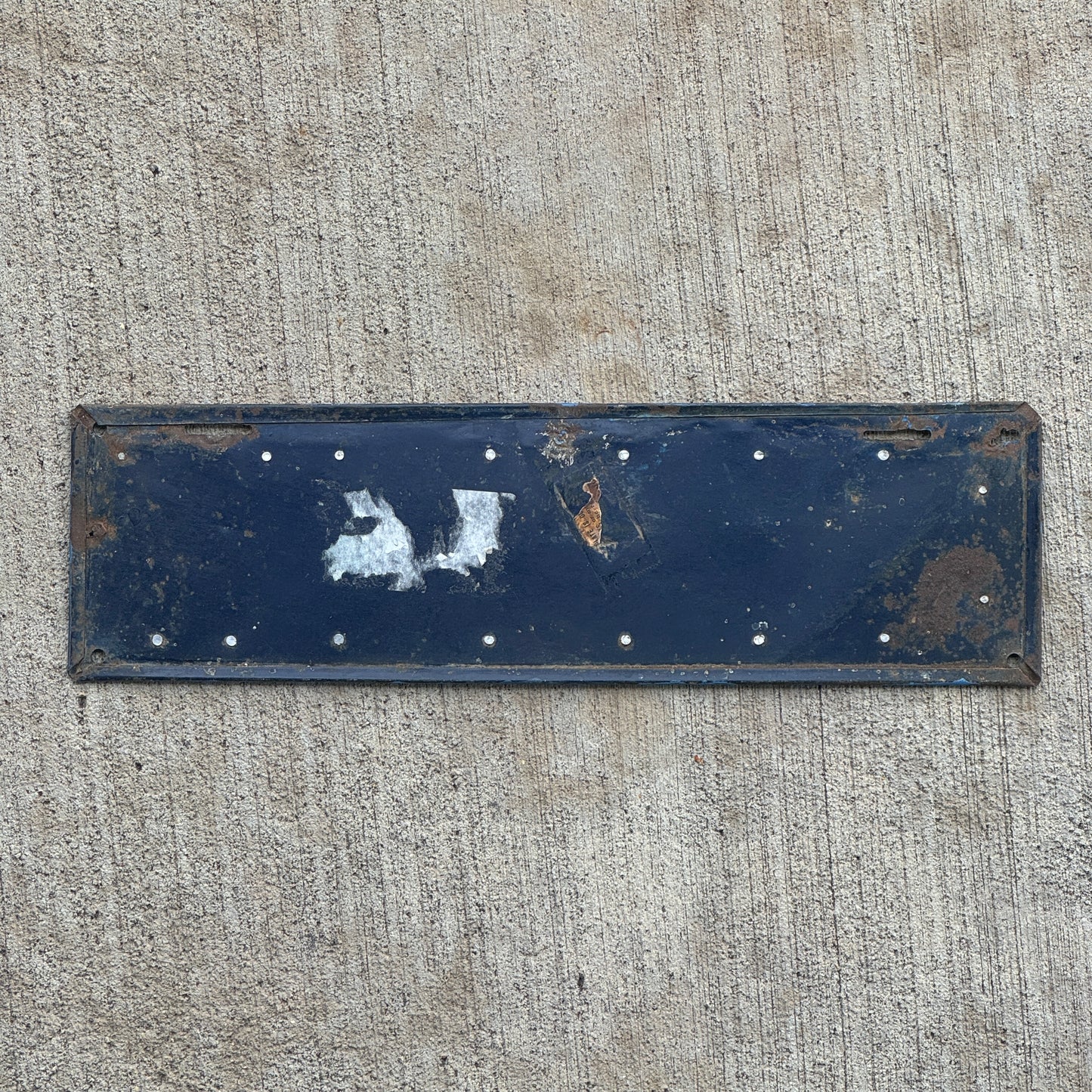 Back side Photo of a 1913 Wisconsin License Plate Auto Tag Garage Decor Vintage Palindrome 32123
