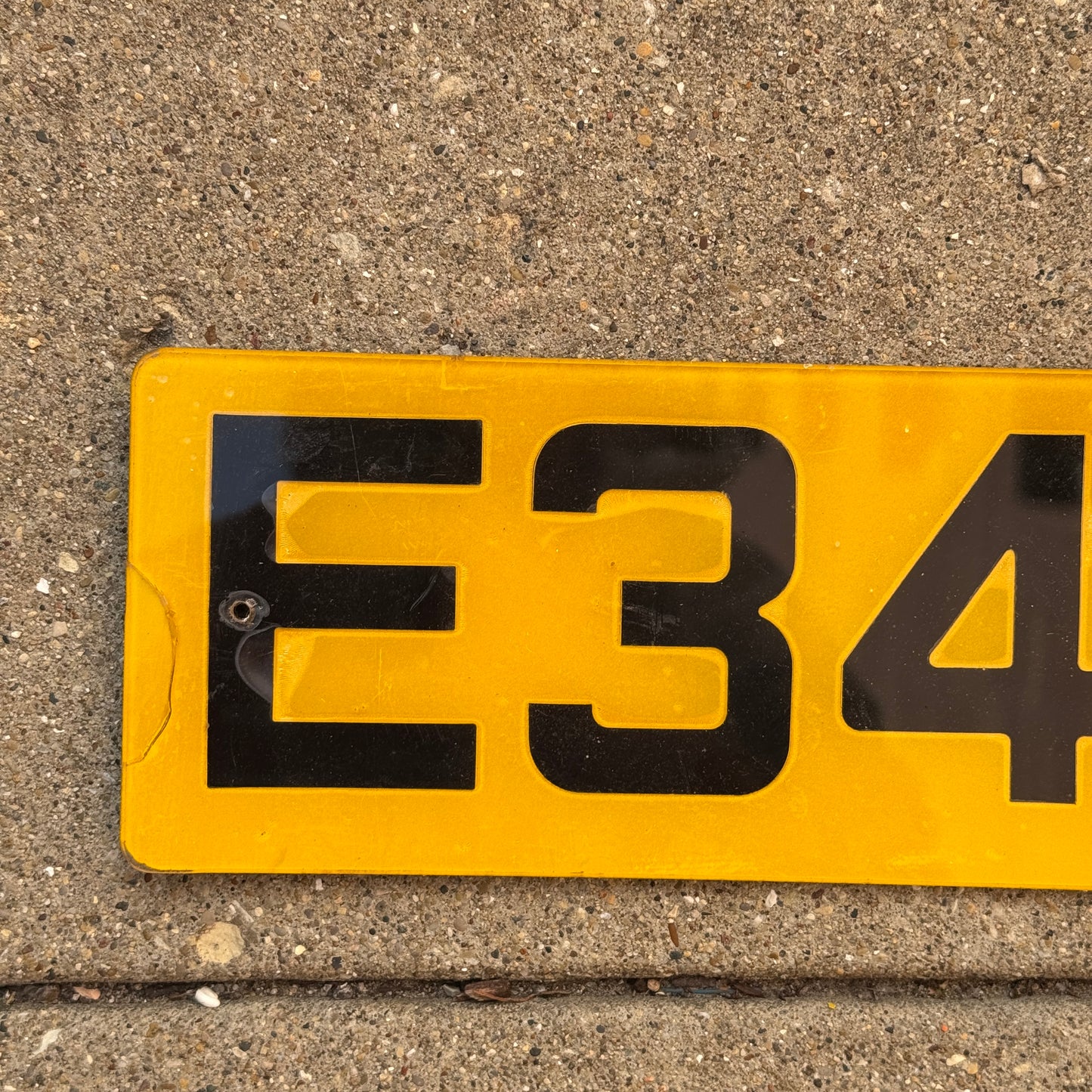 England License Plate Auto Tag Great Britain UK E348 EJN