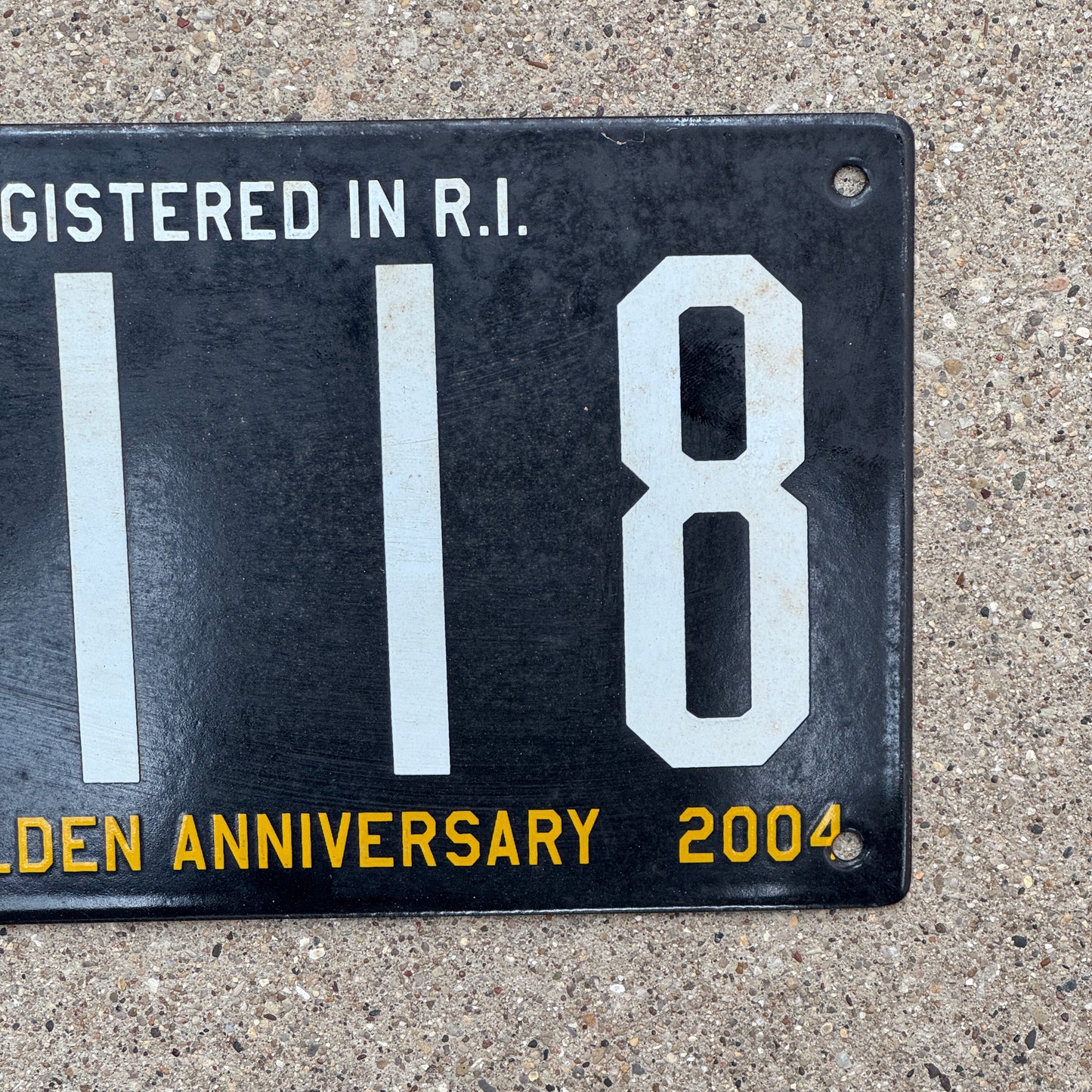 2004 Rhode Island Porcelain License Plate Auto Tag Providence ALPCA Convention 118