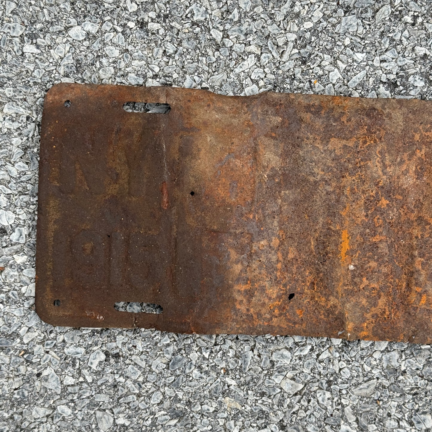 1915 New York License Plate Auto Tag H7131