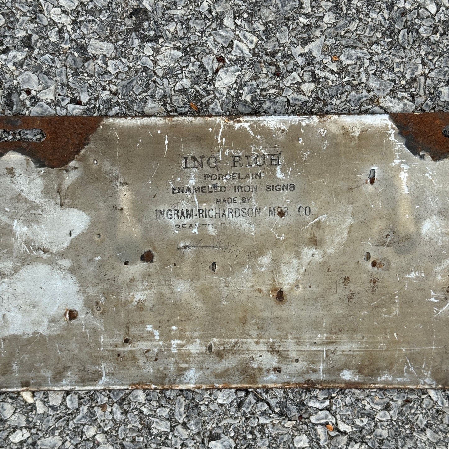 1911 Ohio Porcelain License Plate Auto Tag 17915