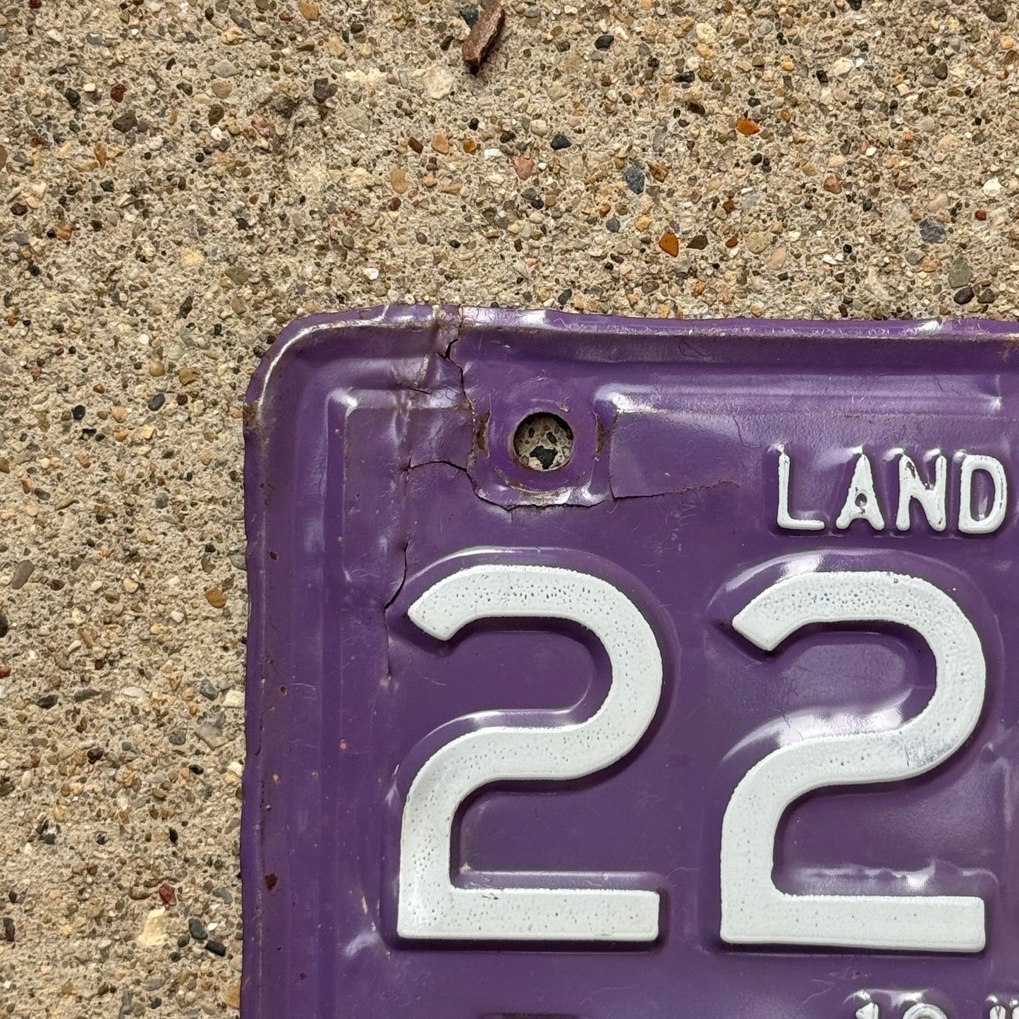 1964 Illinois Motorcycle License Plate Auto Tag 22737