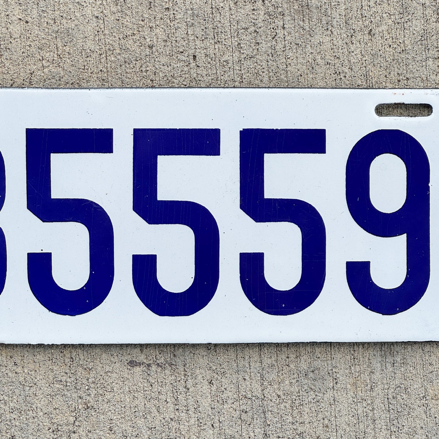 1914 Massachusetts Porcelain License Plate Auto Tag High Quality 35559