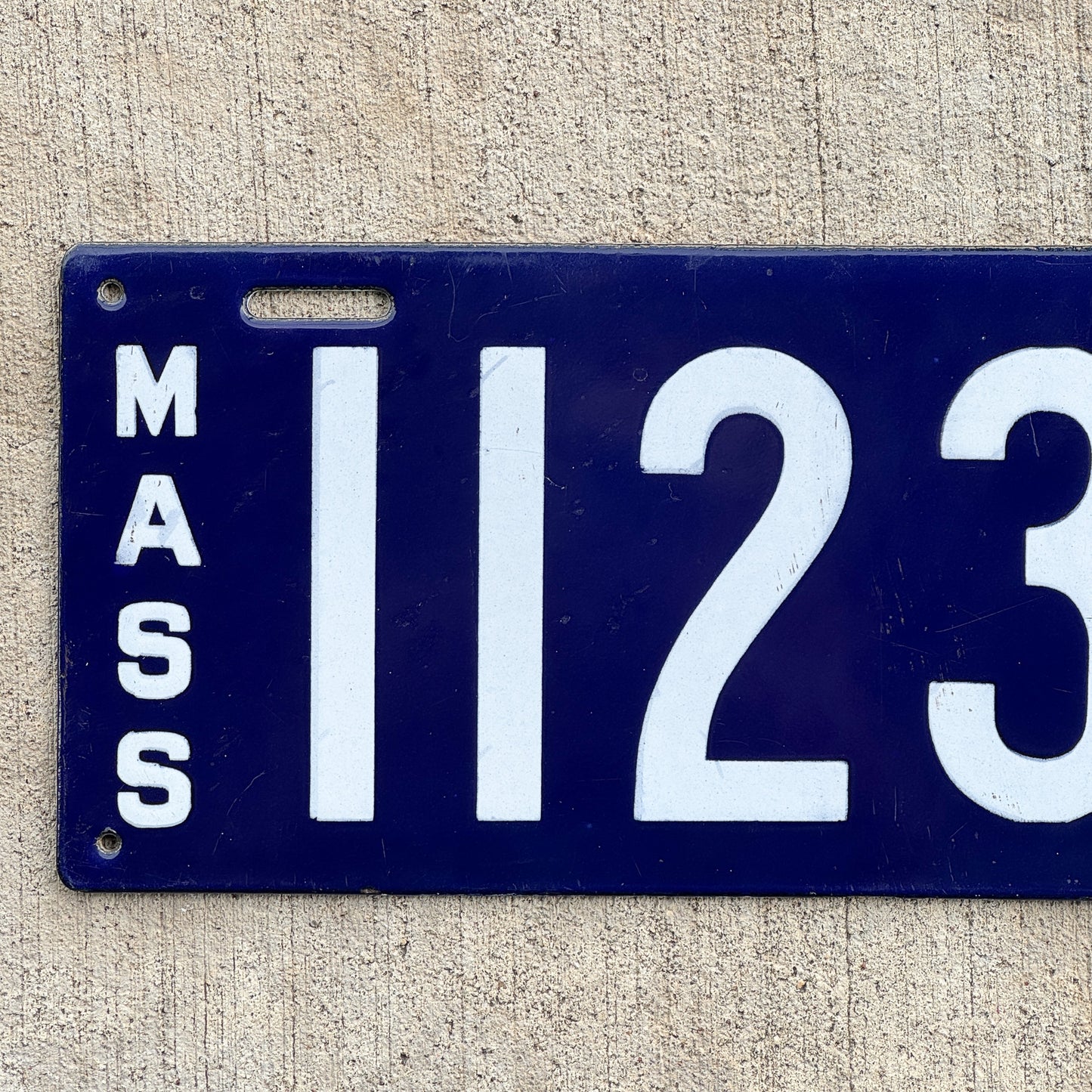 1915 Massachusetts Porcelain License Plate Auto Tag High Quality 11233