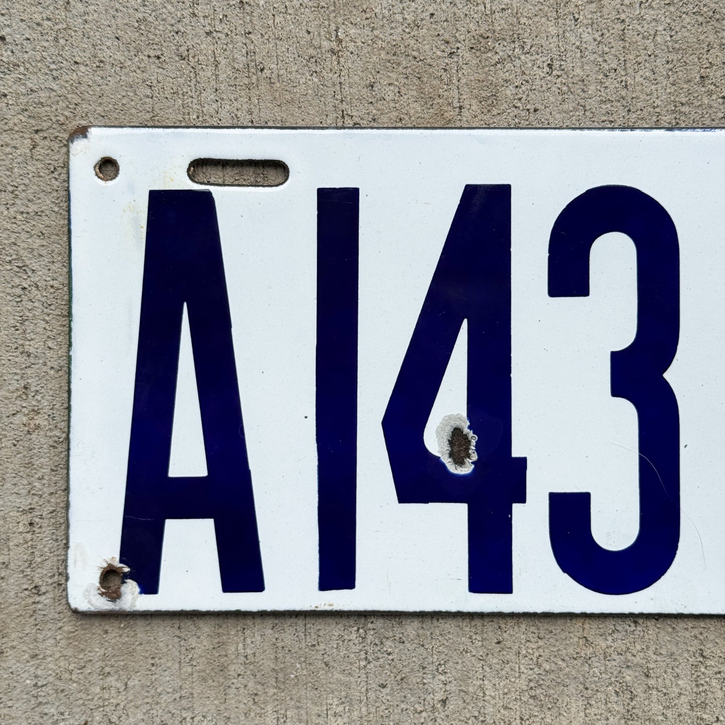 1912 Maryland Porcelain Dealer License Plate Auto Tag High Quality Type 2 A 143