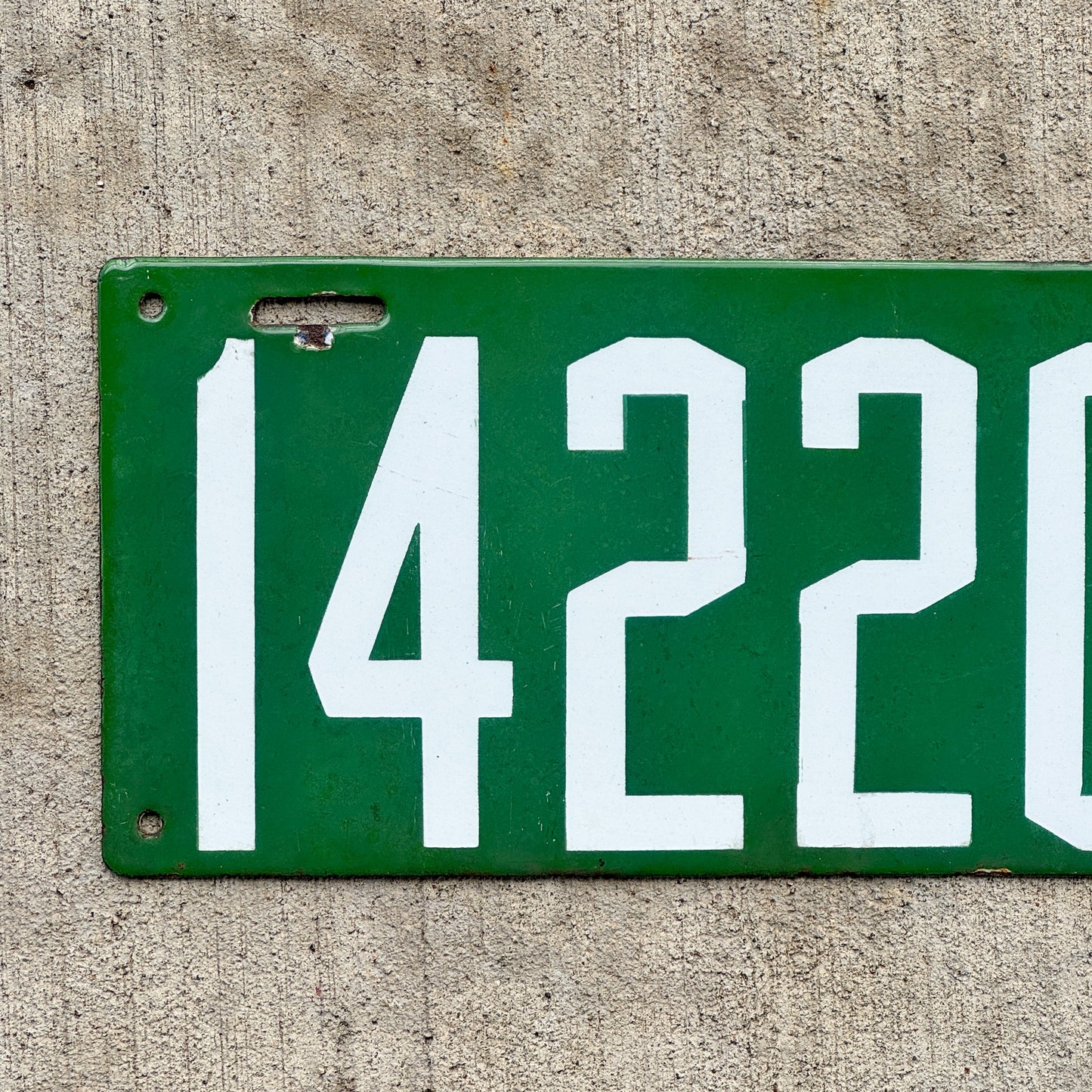 1914 Maryland Porcelain License Plate Auto Tag High Quality 14220