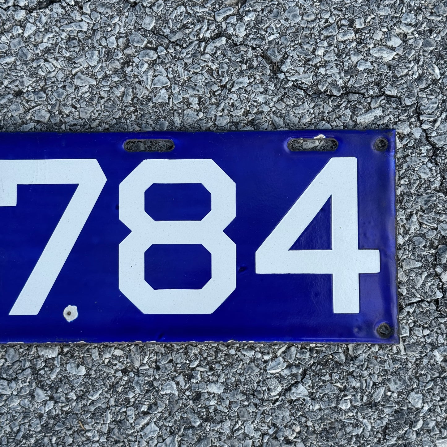 1913 Connecticut Porcelain License Plate Auto Tag C 10784