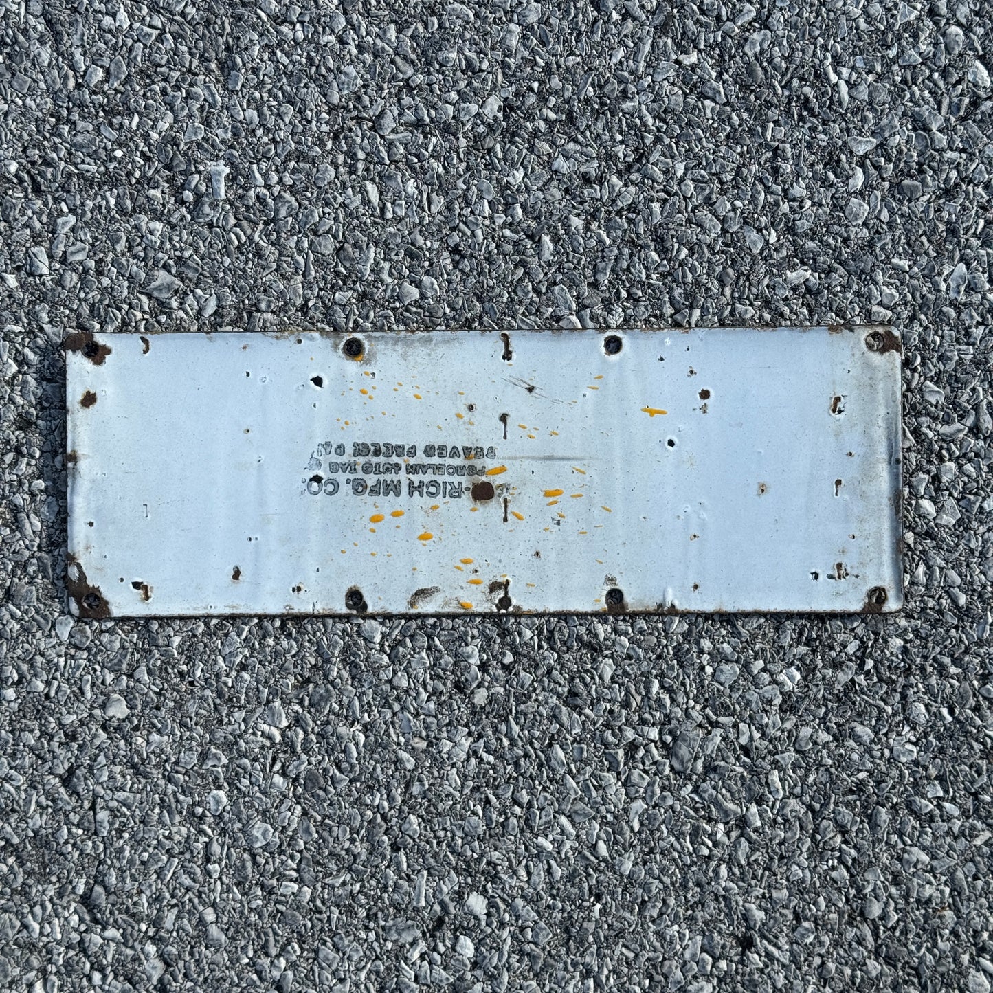 1915 California Porcelain License Plate Auto Tag Second Issue 121238