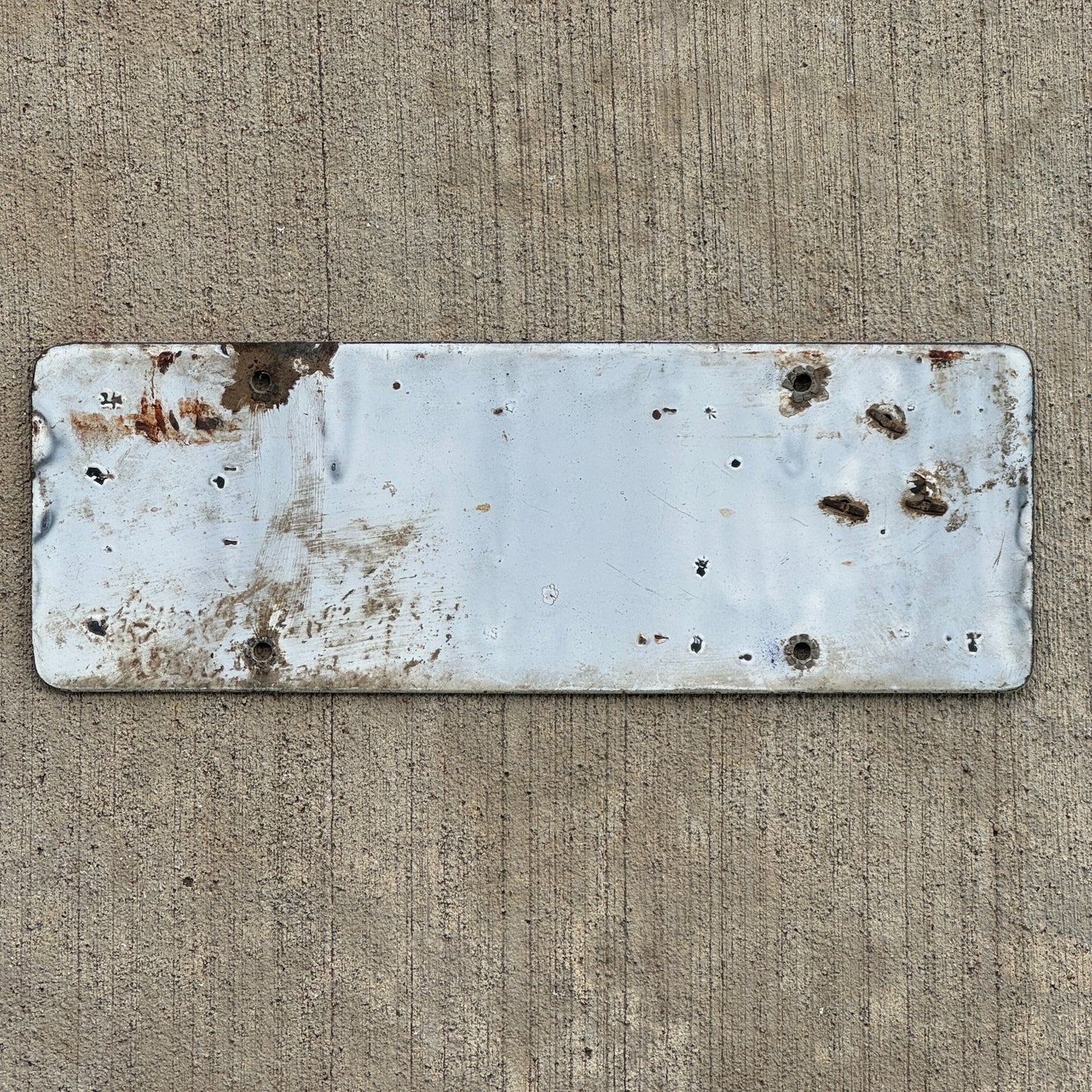 1916 1919 California Porcelain License Plate Auto Tag Matching Star 246458