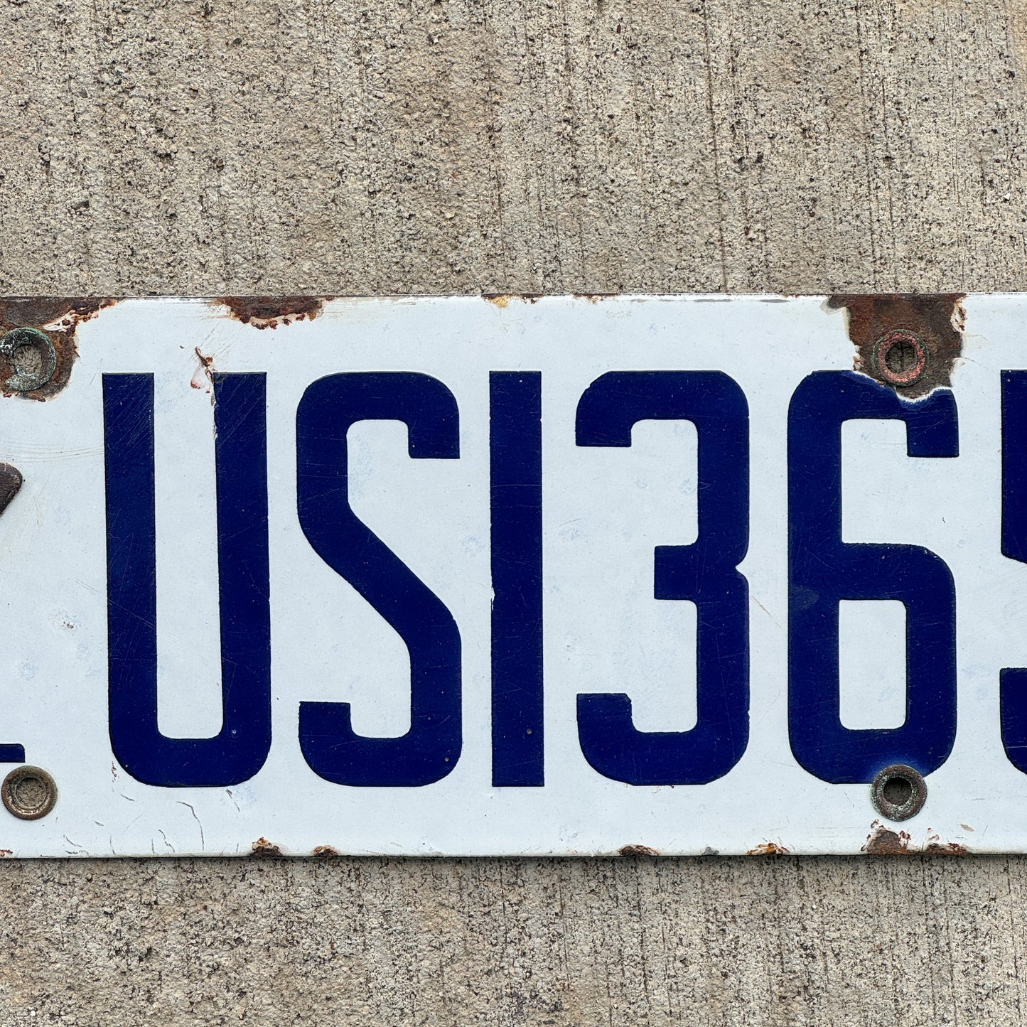 1919 California Porcelain US Government License Plate Auto Tag High Quality US 1365