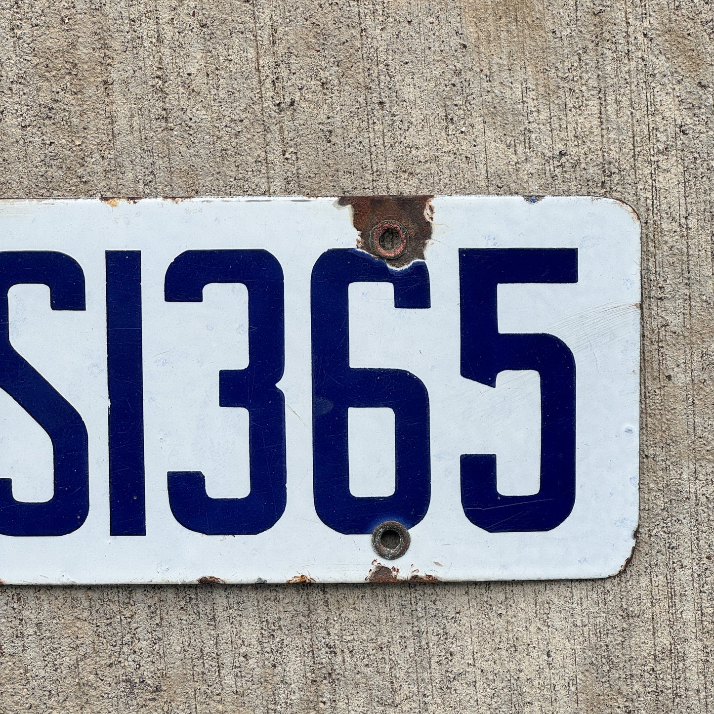 1919 California Porcelain US Government License Plate Auto Tag High Quality US 1365