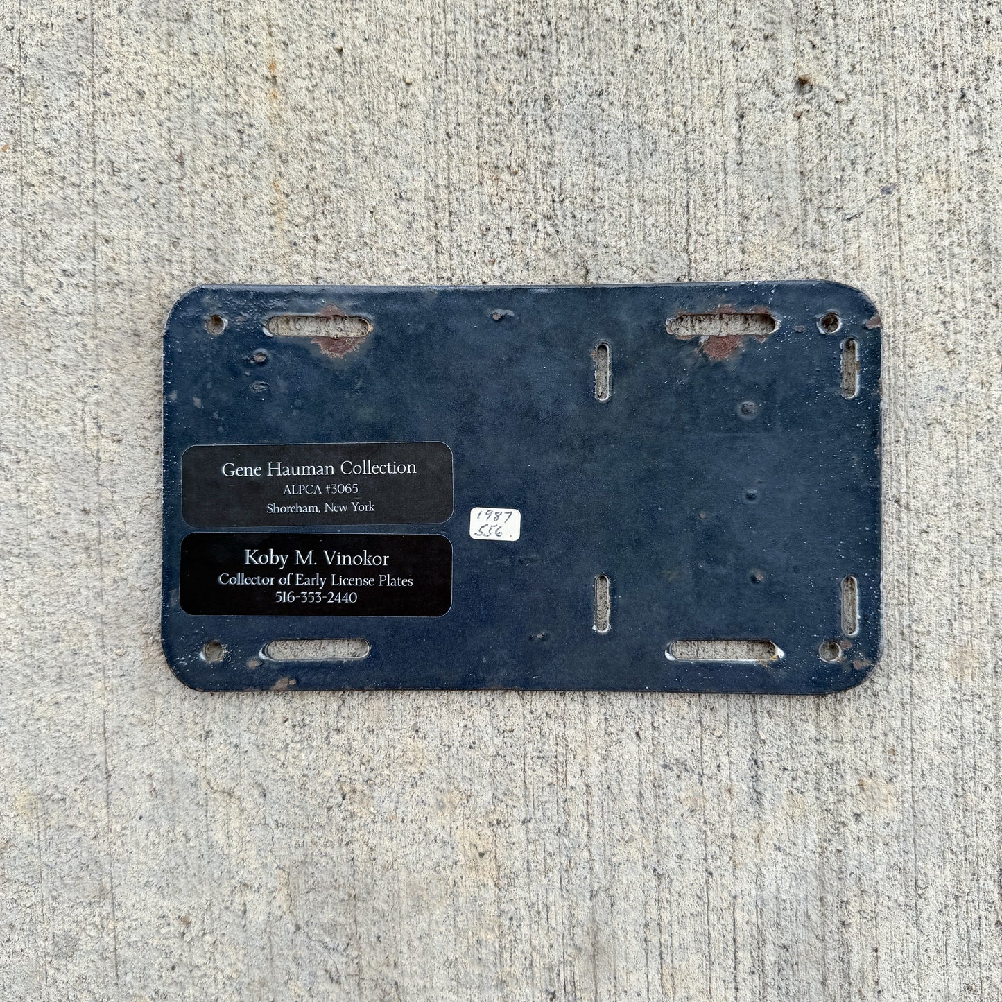 1920 Washington Porcelain Motorcycle License Plate Auto Tag 453