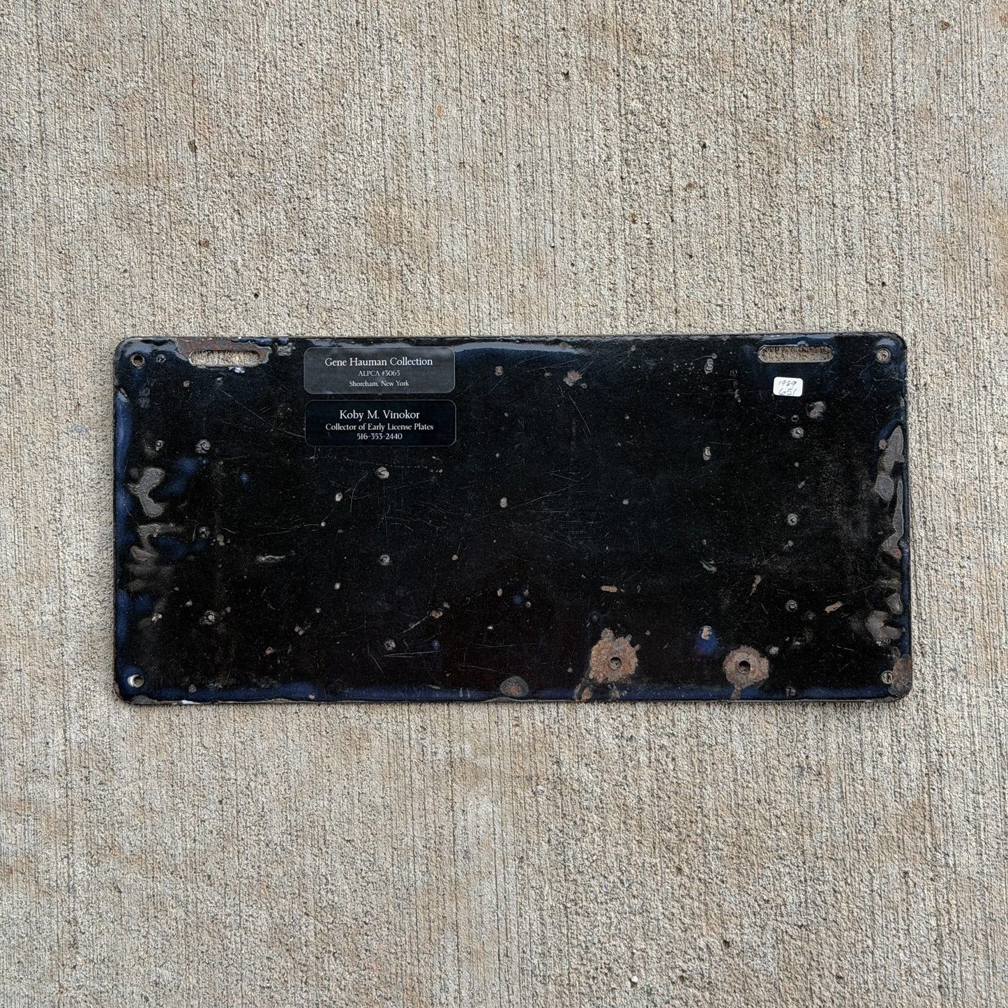 1914 Tulsa Oklahoma Porcelain License Plate Auto Tag High Quality 200