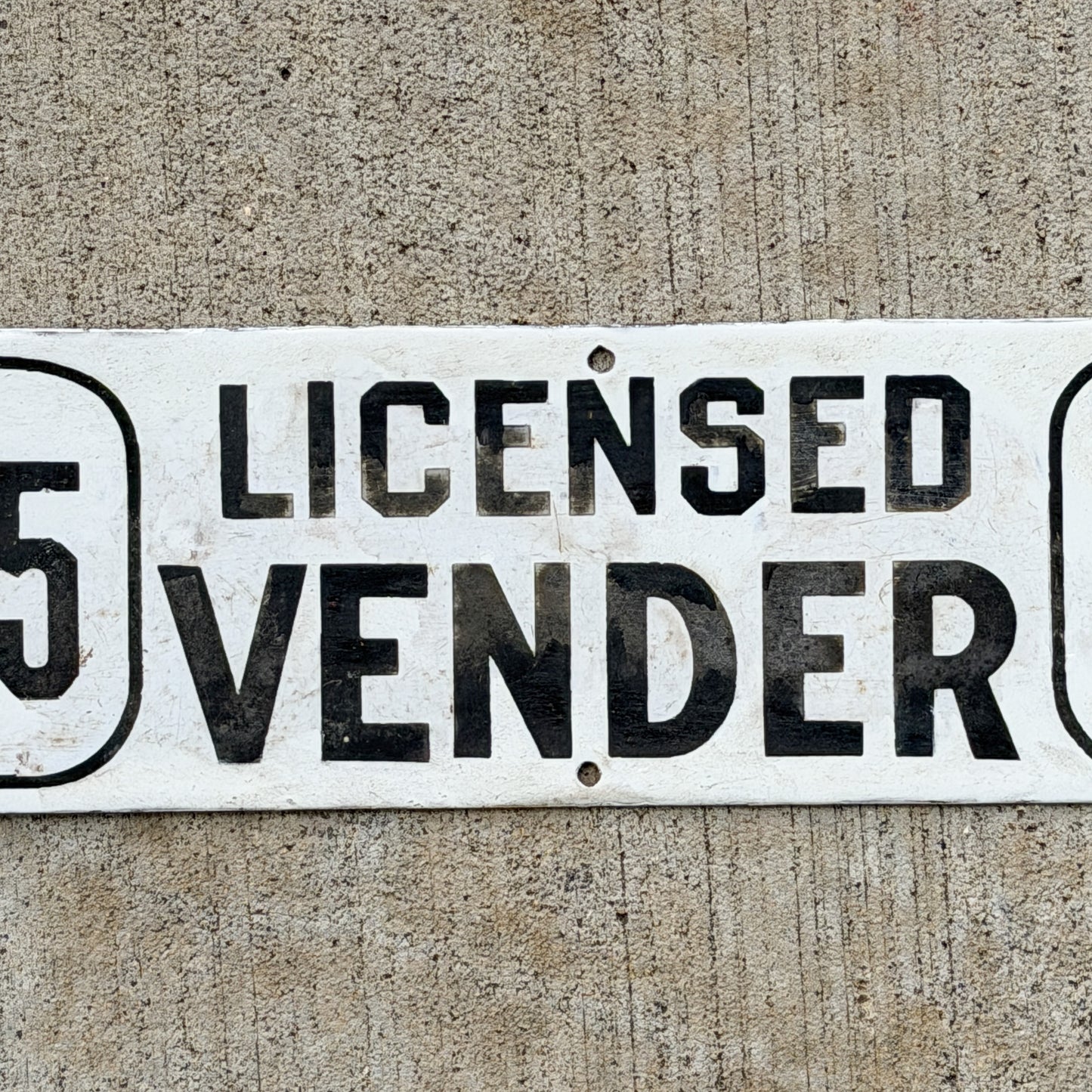 1915 New York Porcelain Vender License Plate Auto Tag 29