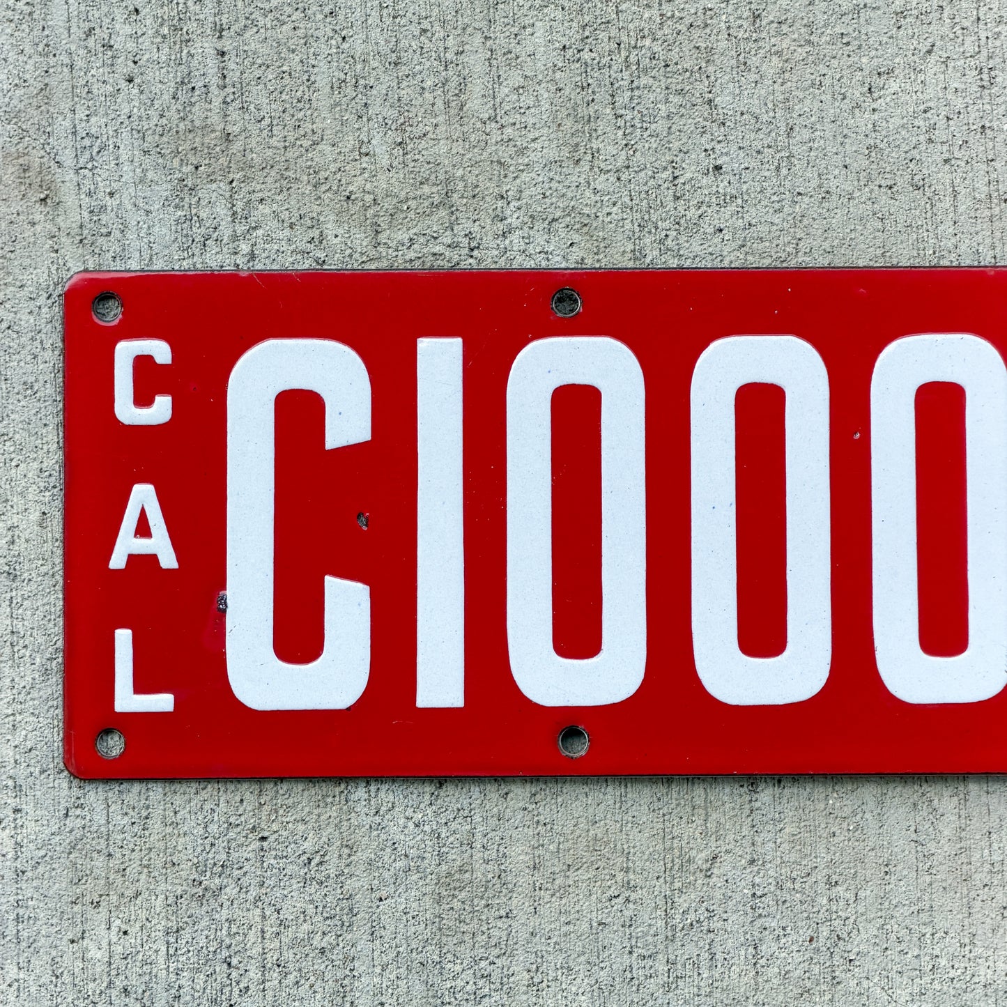 1914 California Porcelain Used Car Dealer License Plate Auto Tag High Quality C 100026