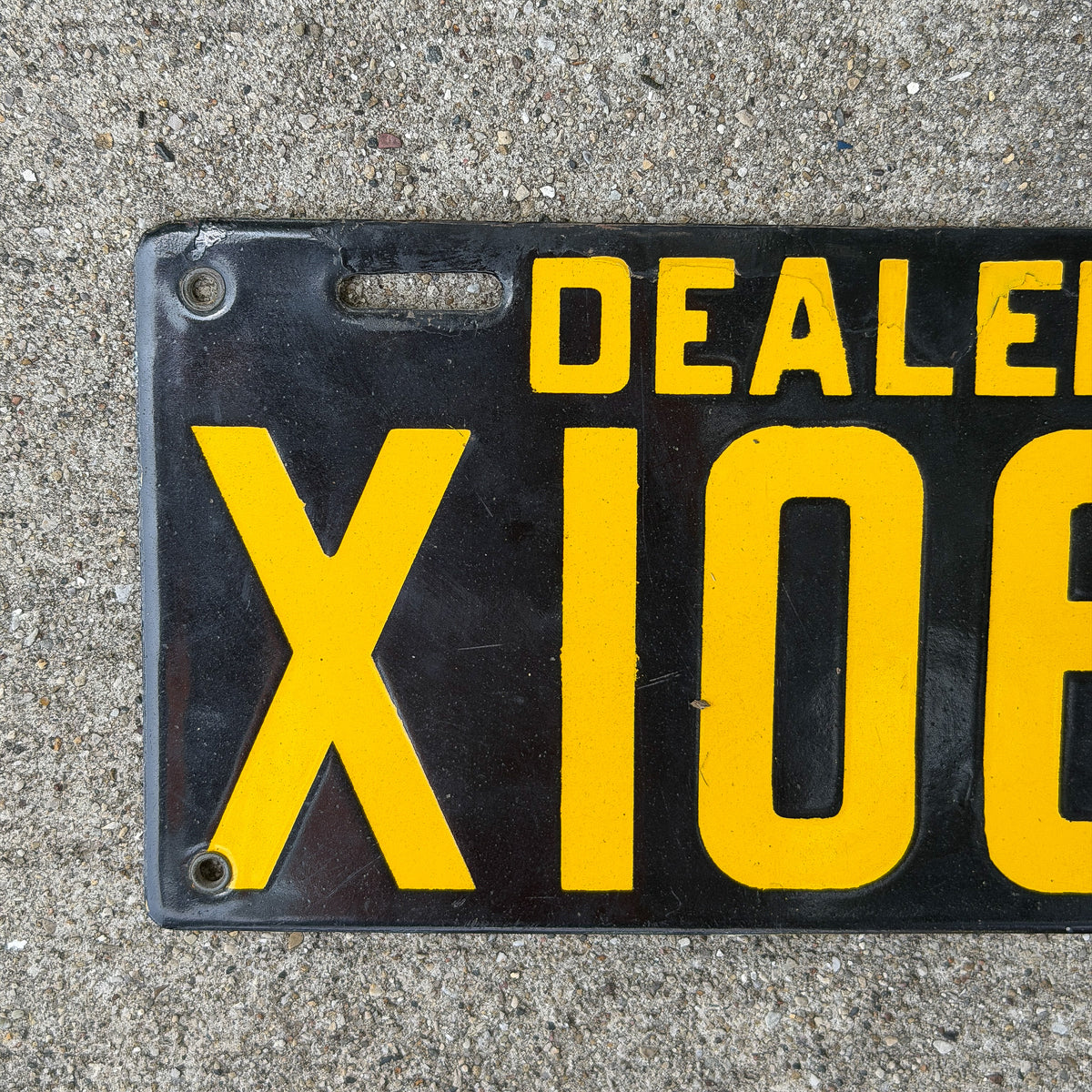 1914 Delaware Porcelain Dealer License Plate Auto Tag High Quality X106