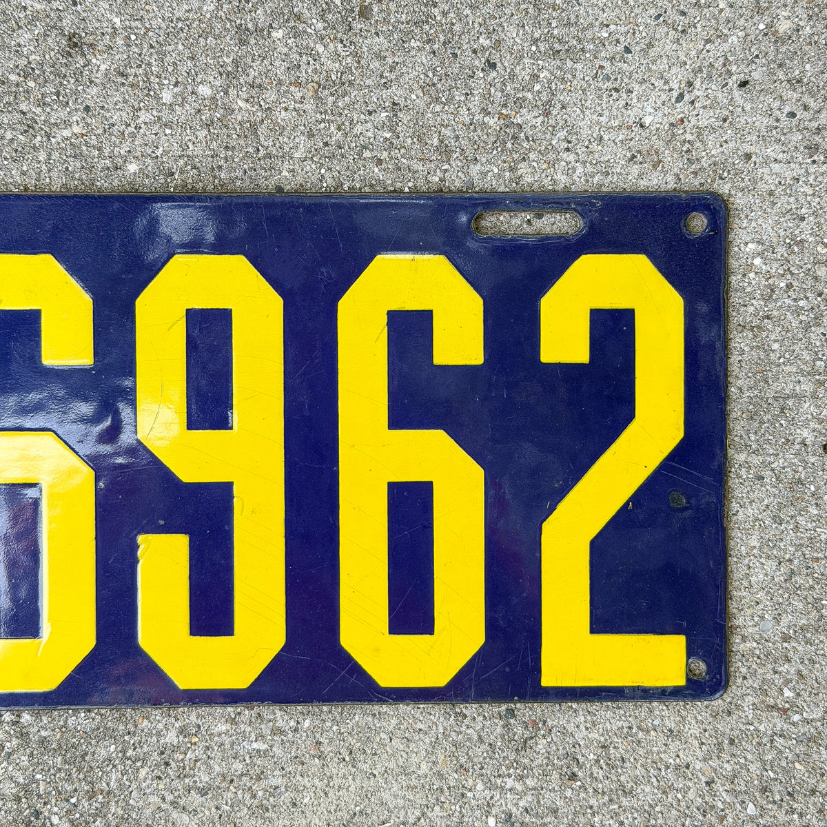 1912 New Jersey Porcelain License Plate Auto Tag High Quality 26962