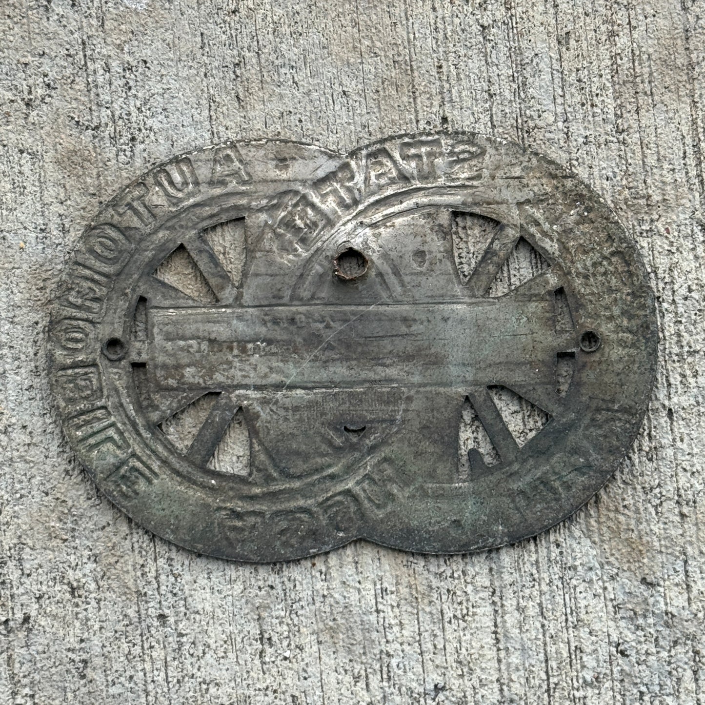 1923 New York License Plate Topper Auto Tag State Automobile Association Car Badge Motor Club Automobile