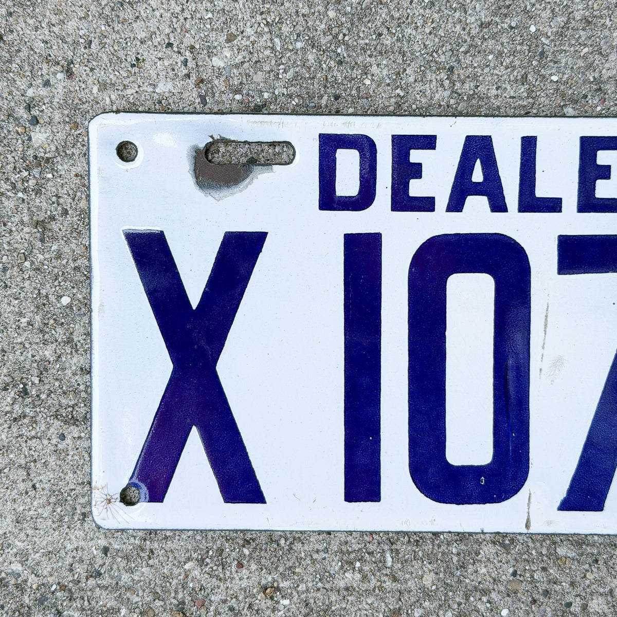 1915 Delaware Porcelain Dealer License Plate Auto Tag High Quality X107