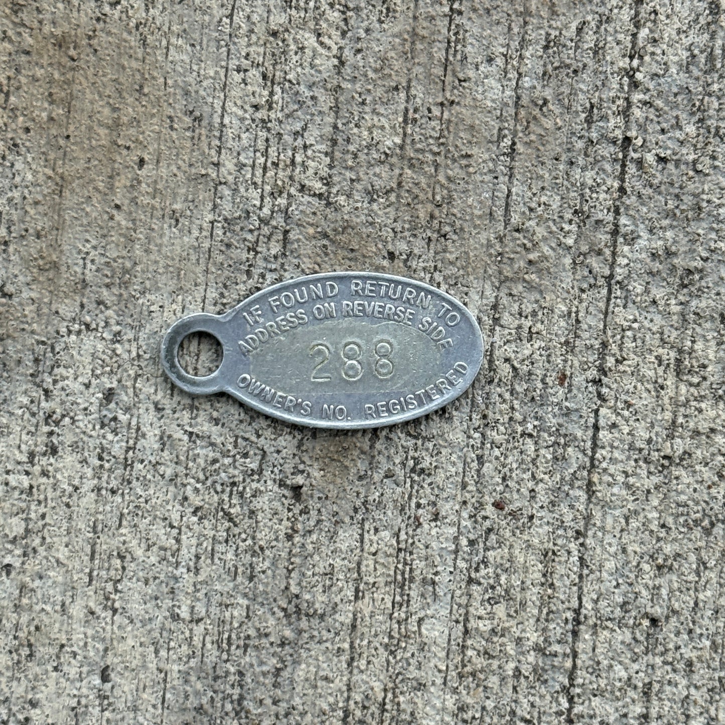 1950 Era Auto Service Co Moline Illinois Keychain Auto Tag Chevy 288