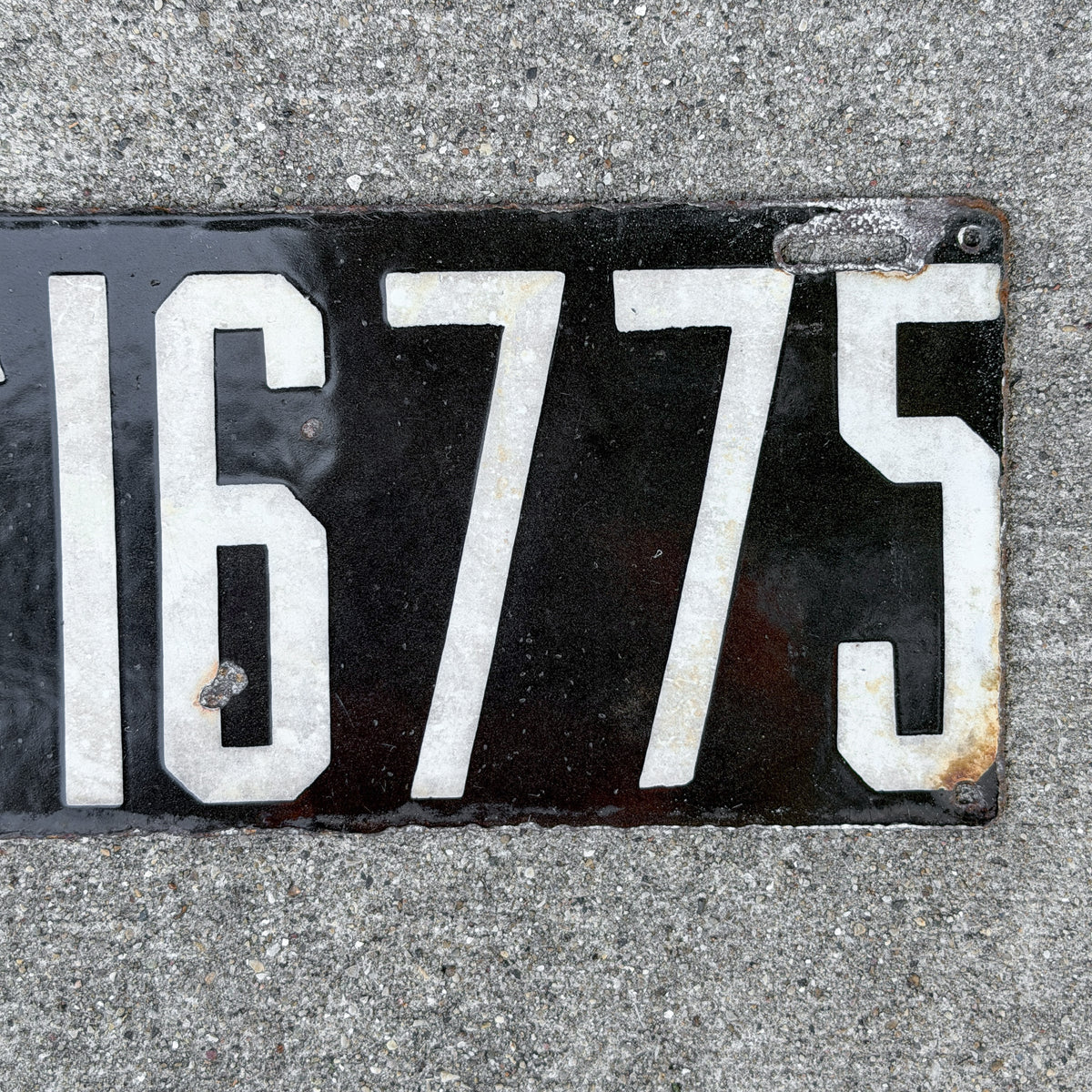1914 Pennsylvania Porcelain License Plate Auto Tag 16775