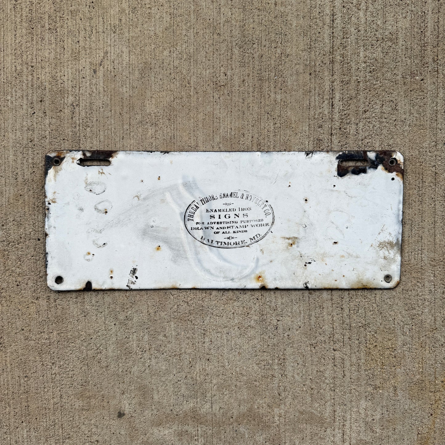 1911 Vermont Porcelain License Plate Auto Tag Low Number Four Digit 1469