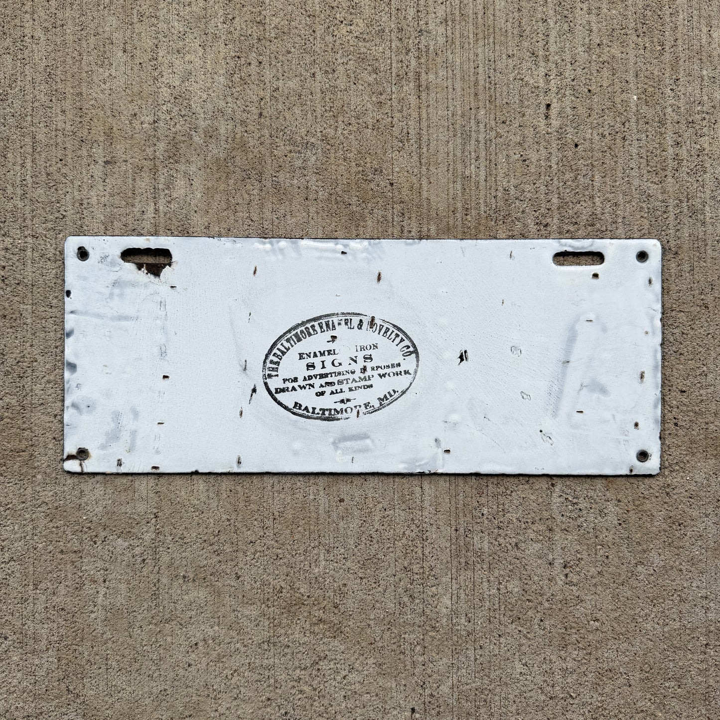 1912 Vermont Porcelain License Plate Auto Tag Low Number Four Digit 1468
