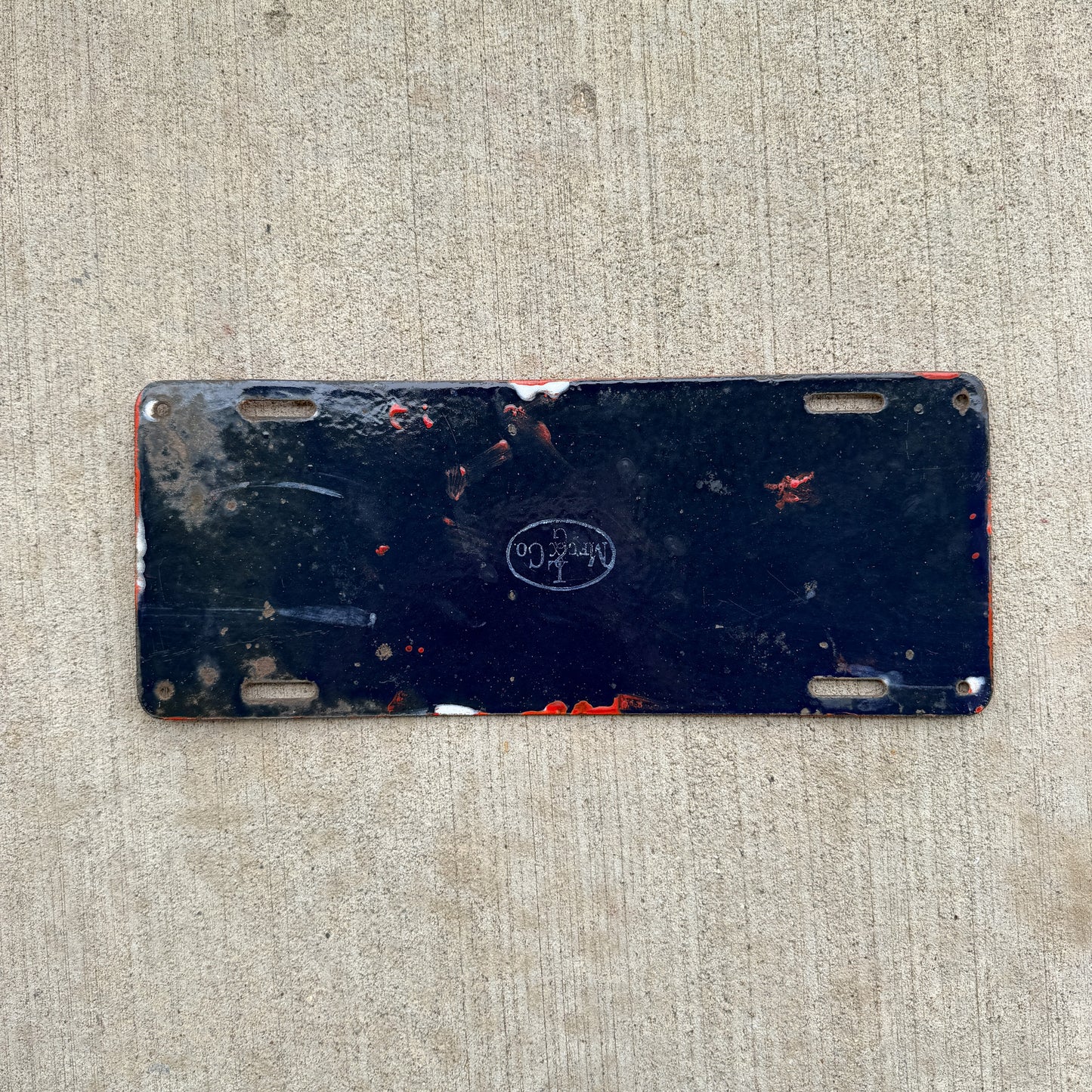 1912 New York Porcelain License Plate Auto Tag 79168