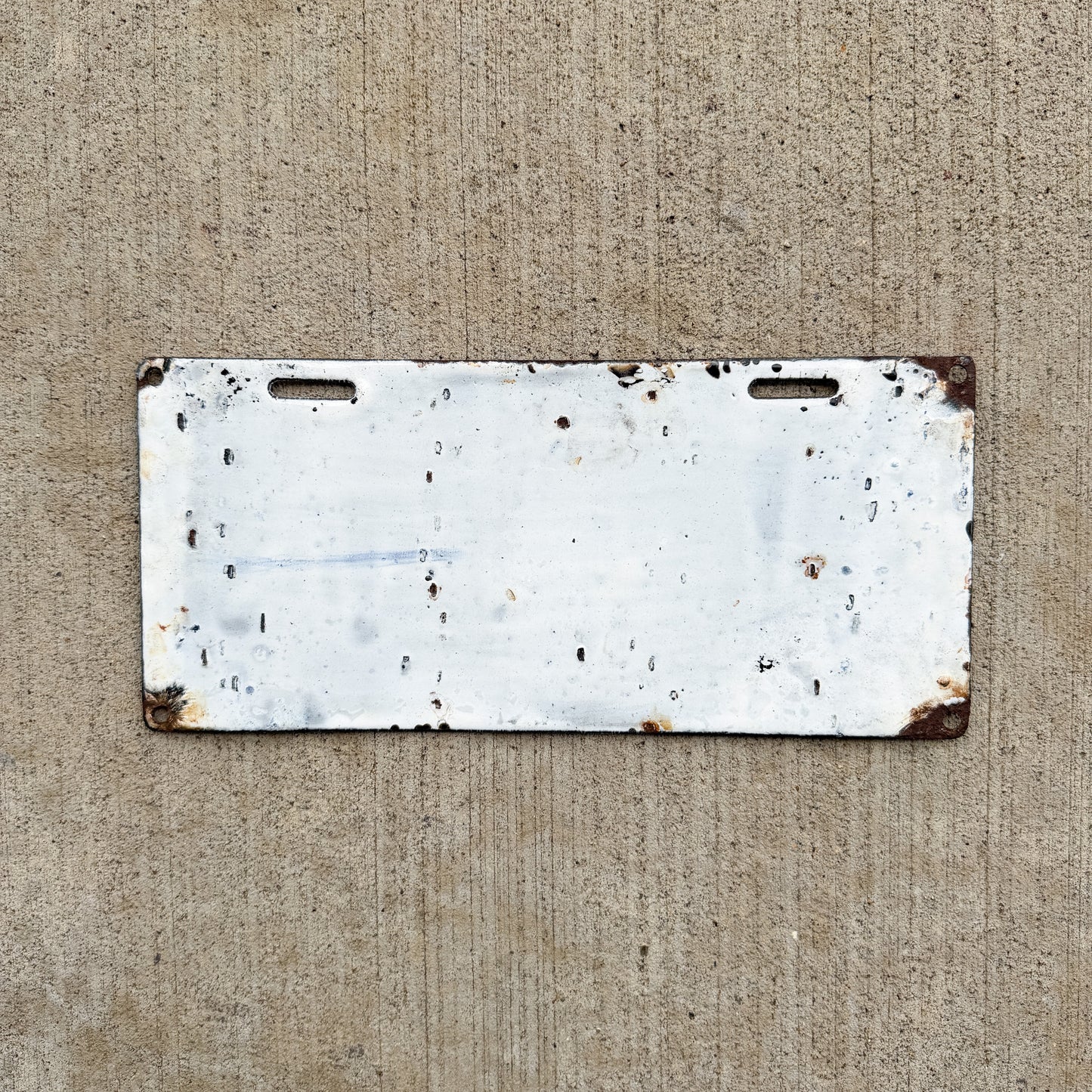 1911 Ohio Porcelain License Plate Auto Tag Low Number Four Digit 1836