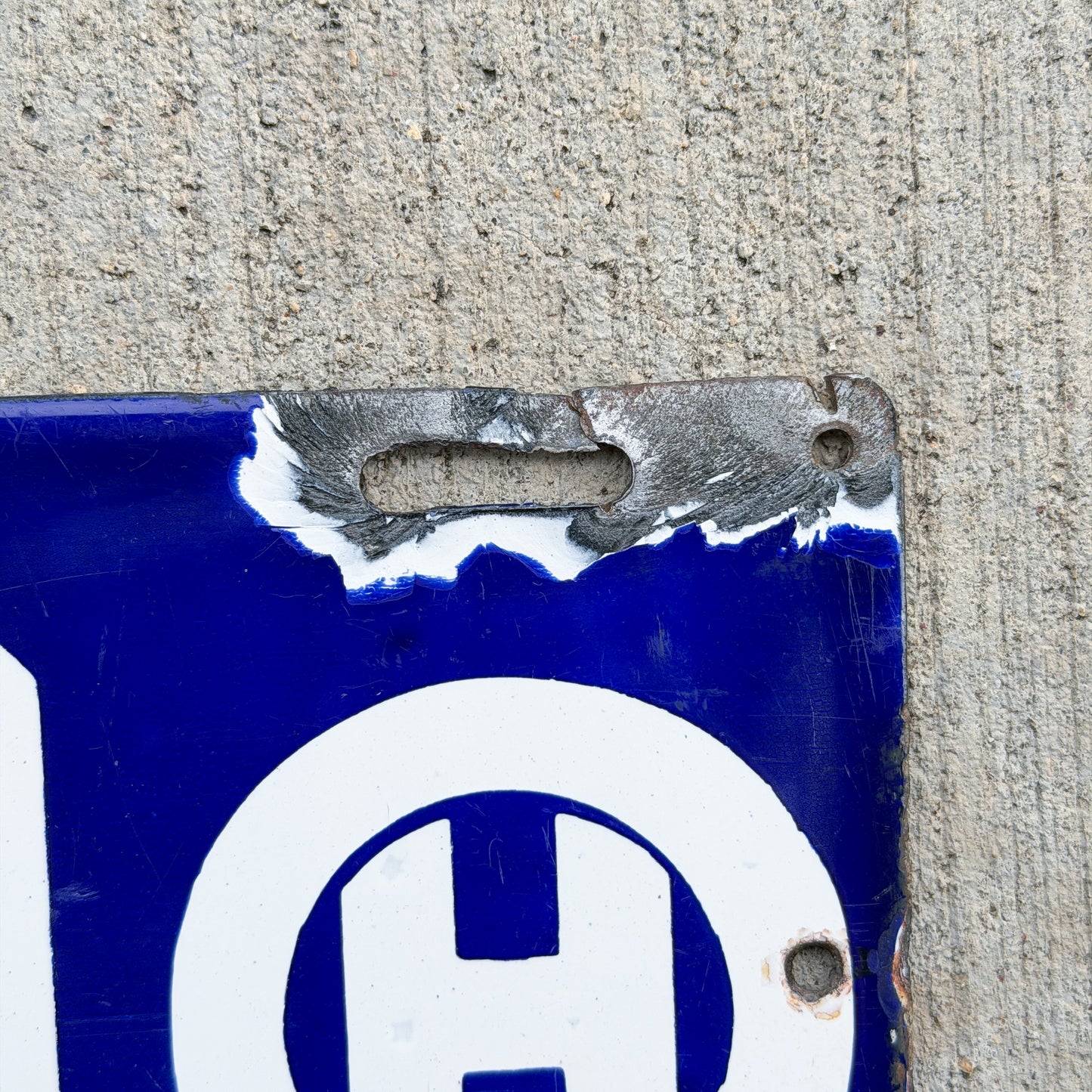 1909 Ohio Porcelain License Plate Auto Tag 15540