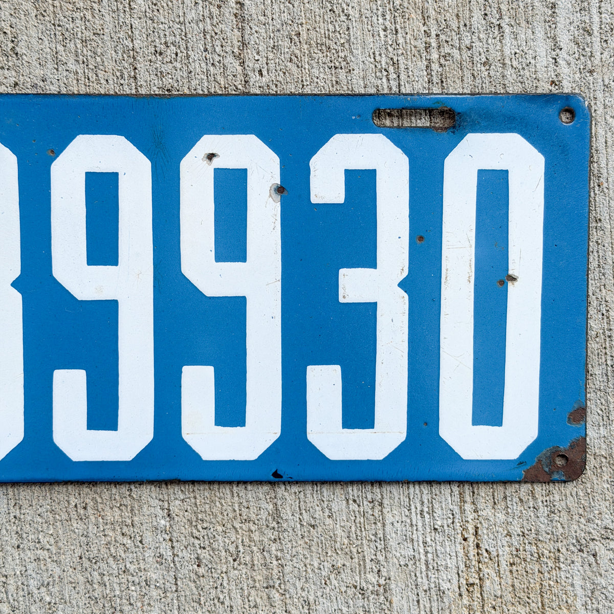 1915 Pennsylvania Porcelain License Plate Auto Tag 1 Vintage 39930