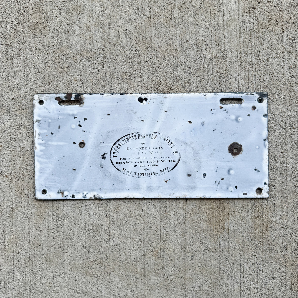 1915 Georgia Porcelain License Plate Auto Tag 16633
