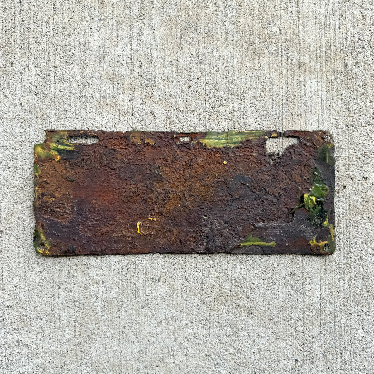 1913 Arkansas Porcelain License Plate Auto Tag Low Number Four Digit 3464