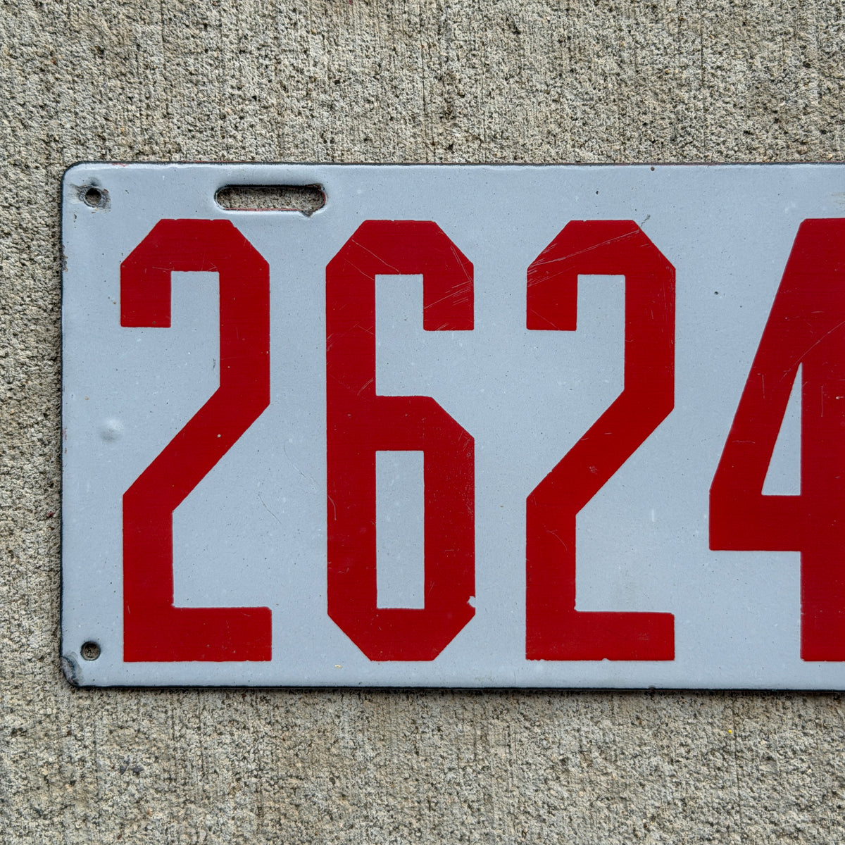 1911 New Jersey Porcelain License Plate Auto Tag 26246