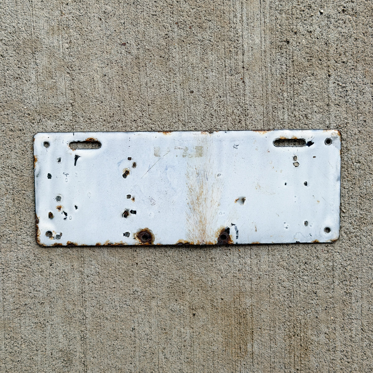 1916 Wyoming Porcelain License Plate Auto Tag Low Number Four DIgit 5931
