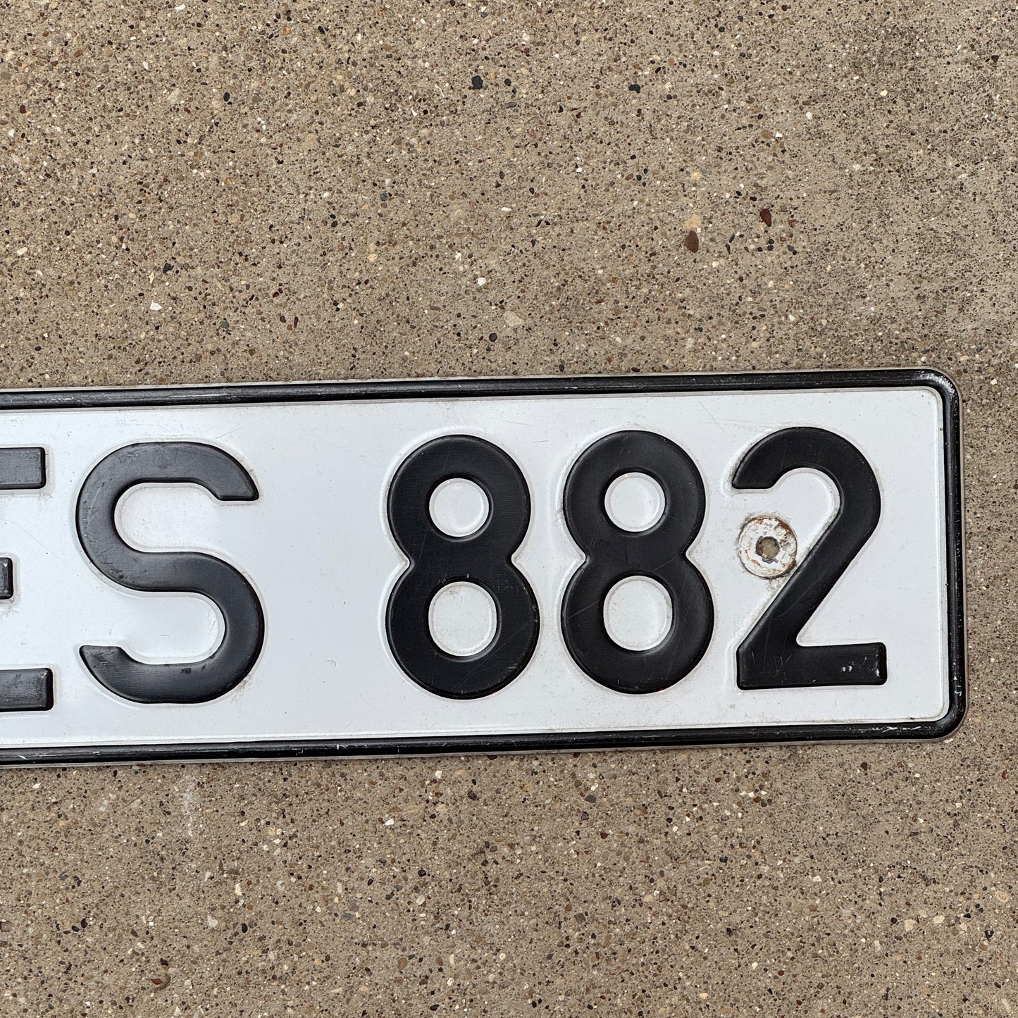 1980 Era Germany License Plate Auto Tag Garage Decor Lawyer Gift SUES 882