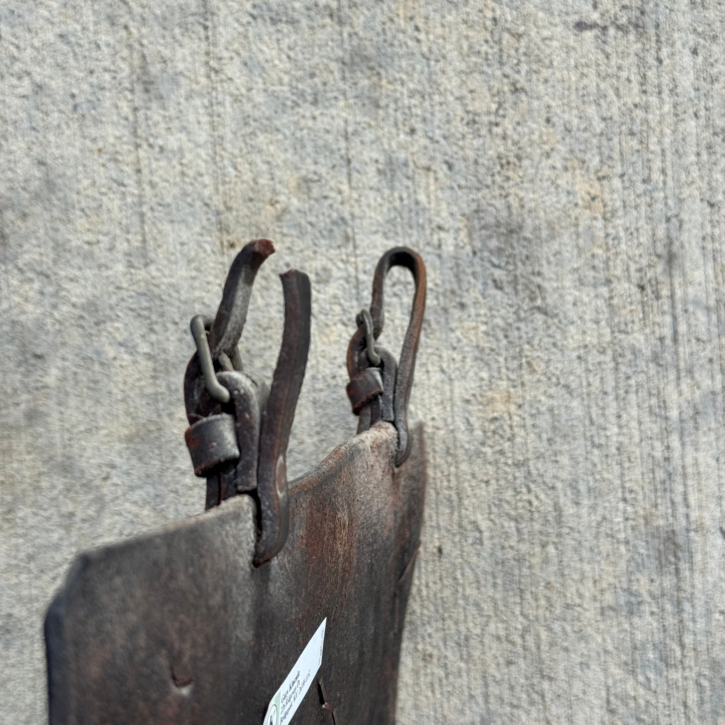 1907 1917 Texas Leather Prestate License Plate Auto Tag Low Number Three Digit 640