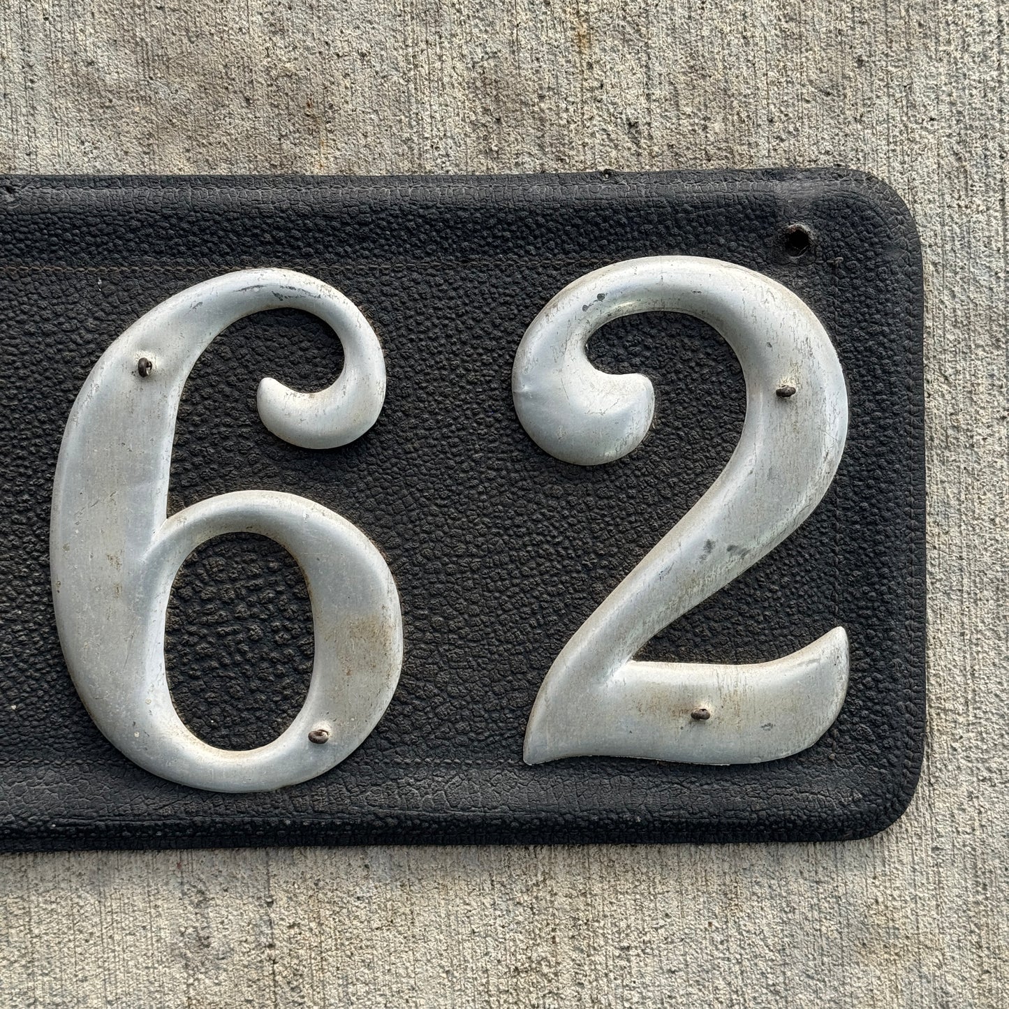 1907 1917 Texas Leather Prestate License Plate Auto Tag Low Number Three Digit 862