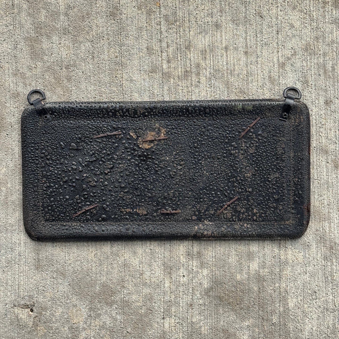 1907 1917 Texas Leather Prestate License Plate Auto Tag Low Number Three Digit 820