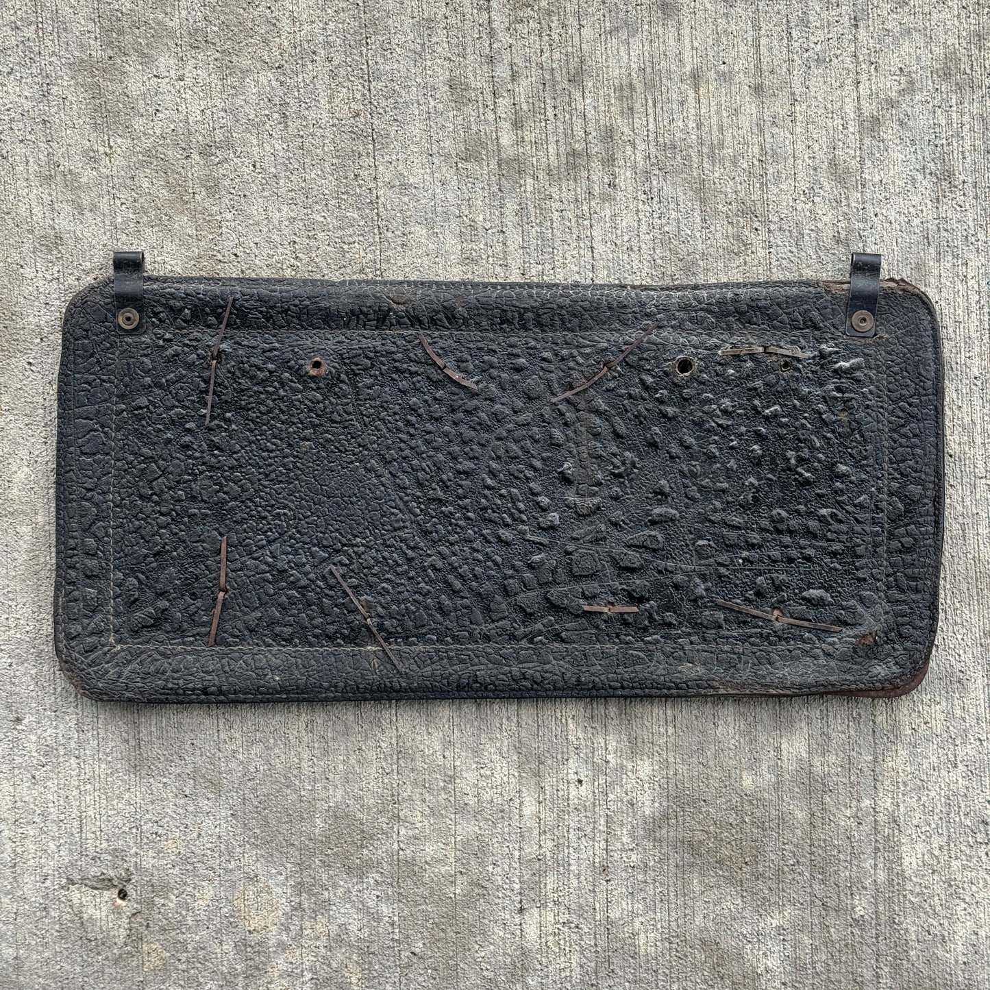 1907 1917 Texas Leather Prestate License Plate Auto Tag 1107