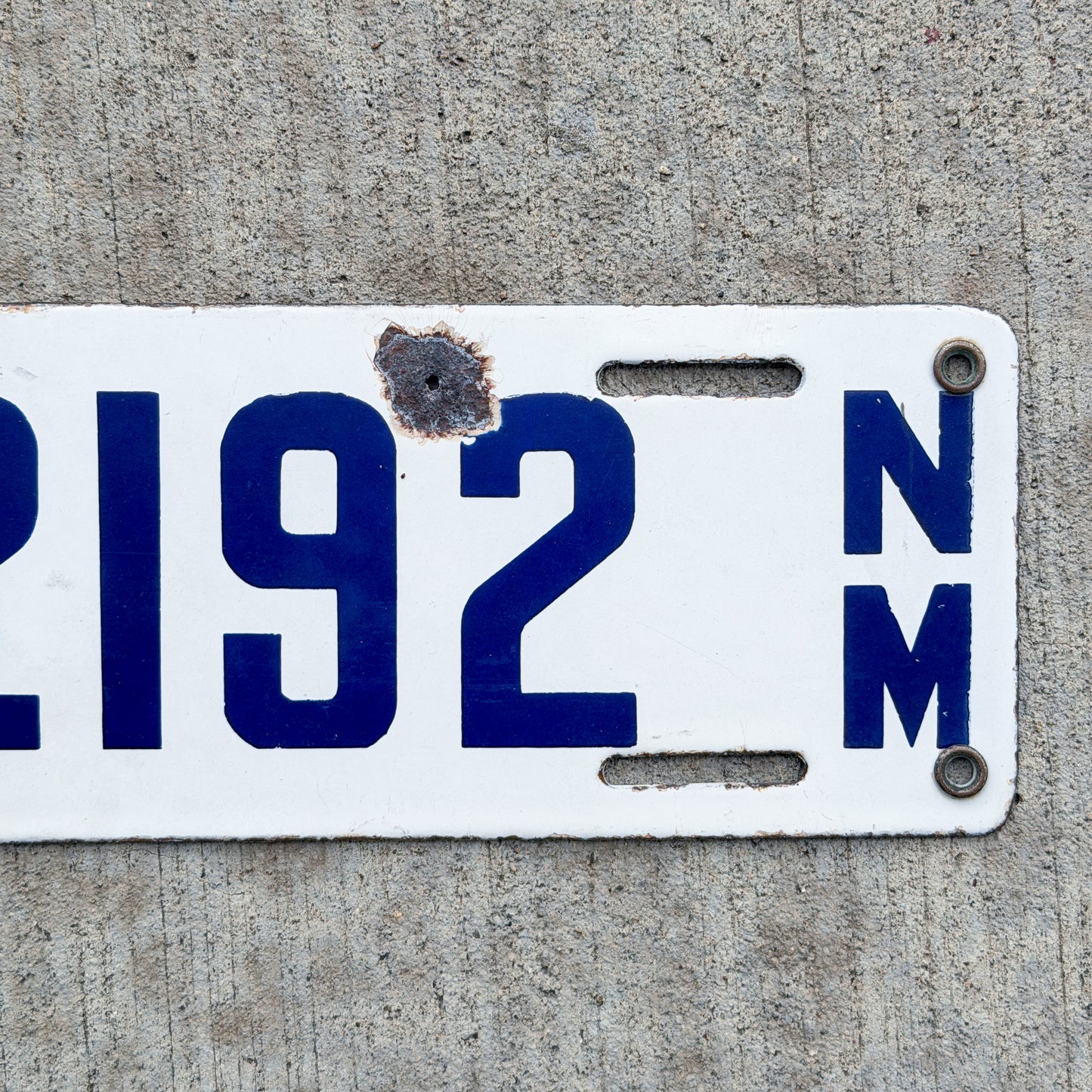 1920 1922 New Mexico Porcelain License Plate Auto Tag Octagon Tab High Quality 22192