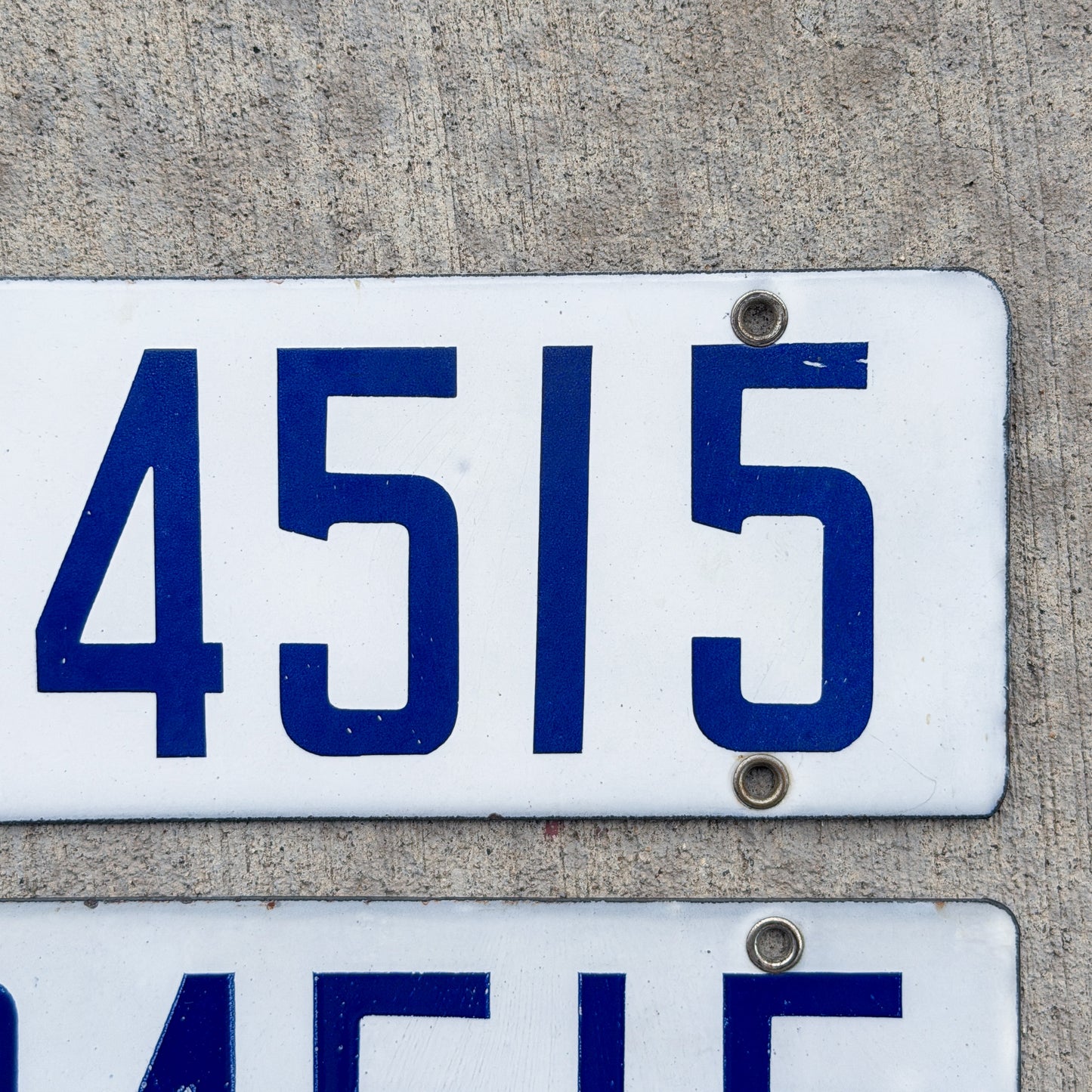 1916 1919 California Porcelain License Plate Pair Auto Tag High Quality With Matching Tabs 34515