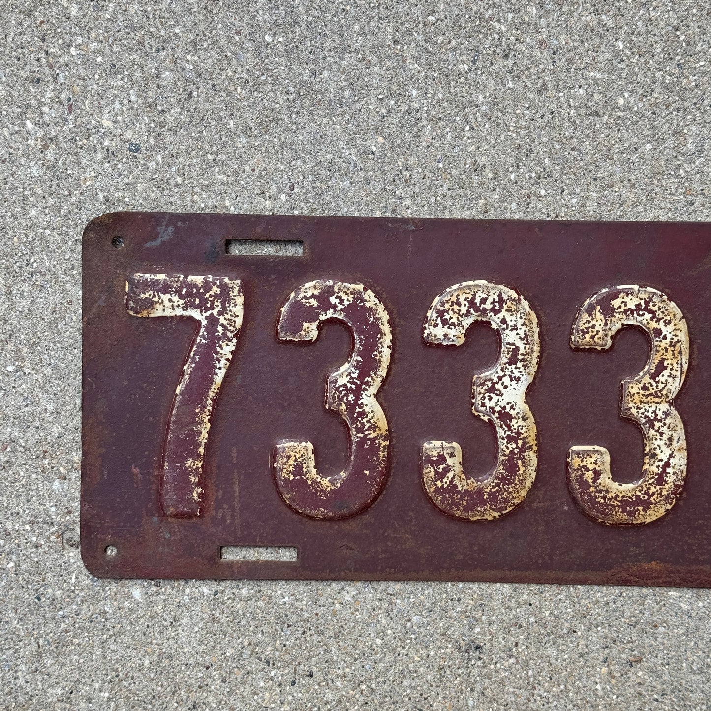 1911 New York License Plate Auto Tag 73334